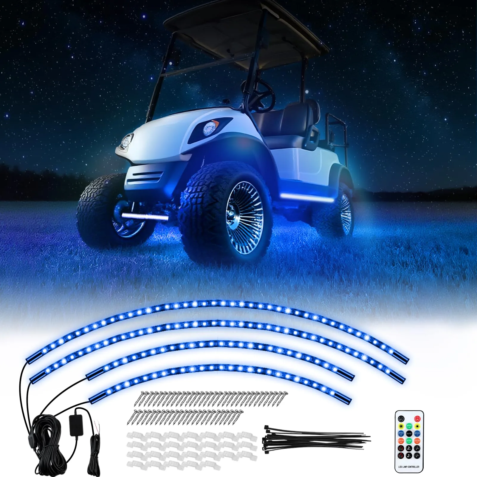 RIZINKART Golf Cart RGB Underbody Light Kit RIZ001