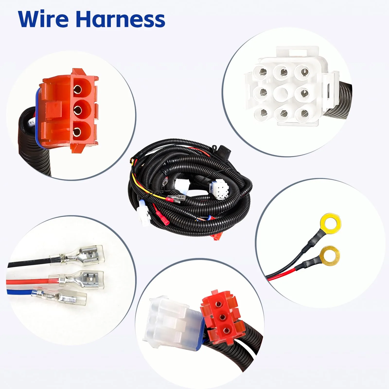 Shu-Ran 12V Golf Cart Light Harness, 9-Pin Connector image 3