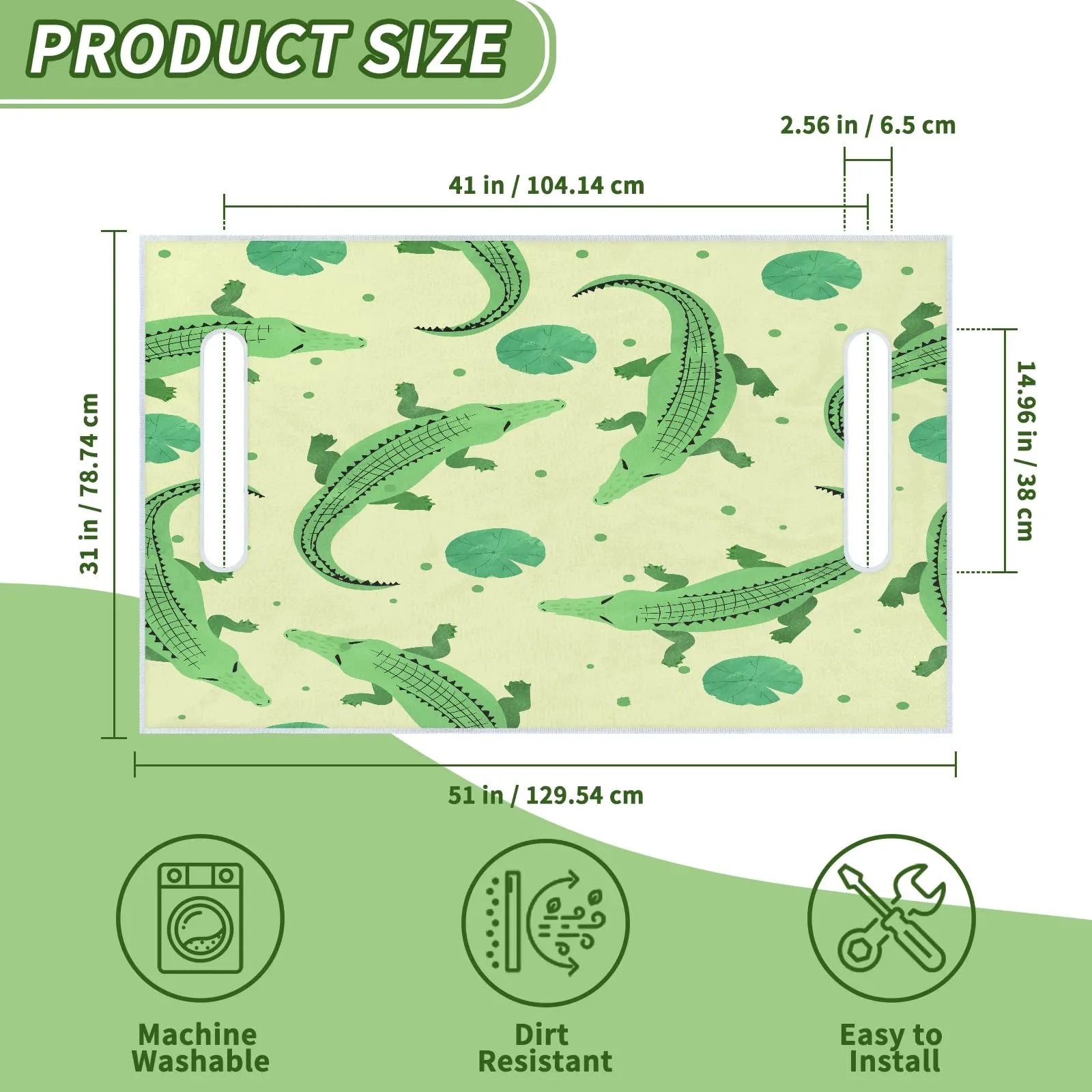 Tiveruda Golf Cart Seat Cover for Double Seats 51 x 31 image 2