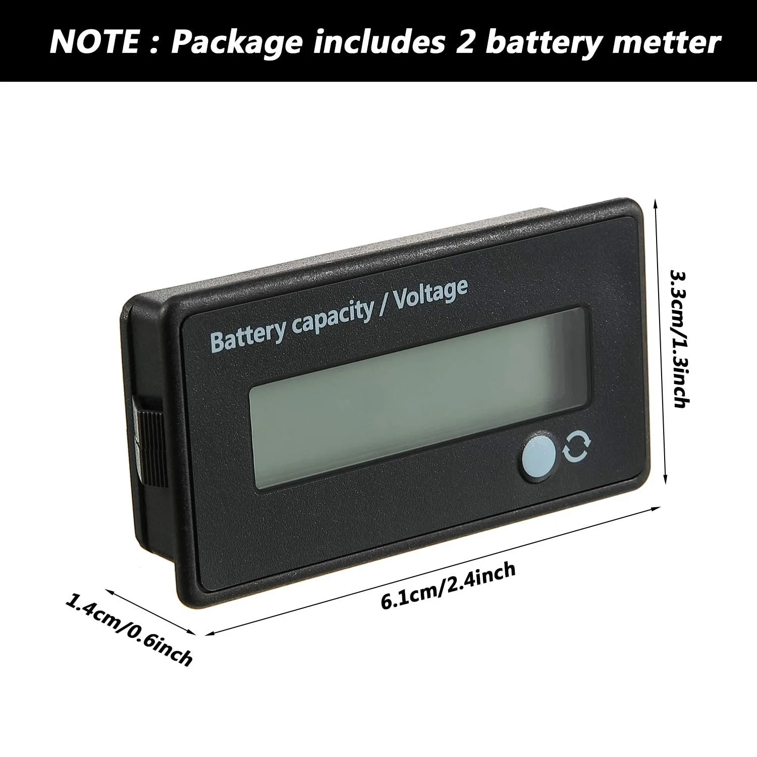Weewooday Digital Battery Capacity Voltage Meter DC 12–84V image 2