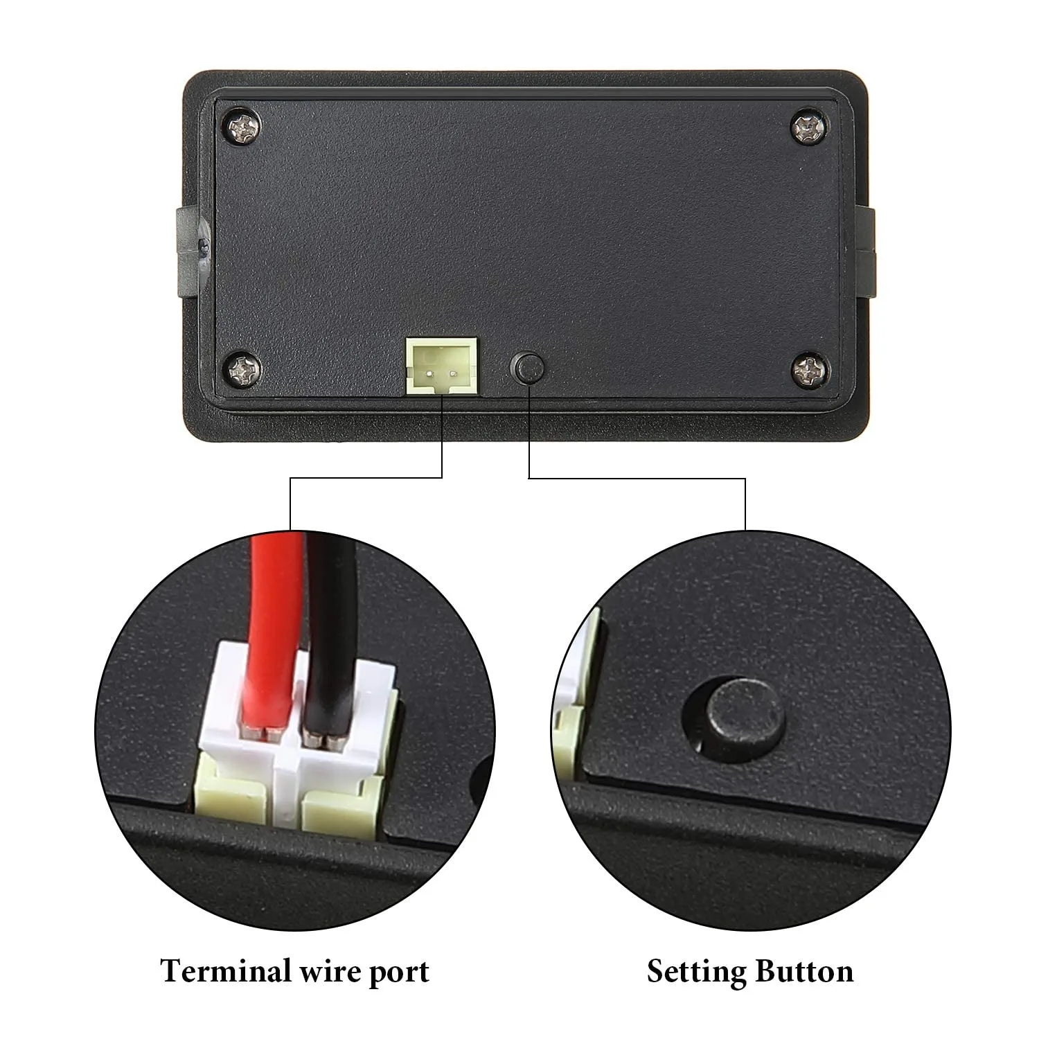 Weewooday Digital Battery Capacity Voltage Meter DC 12–84V image 4
