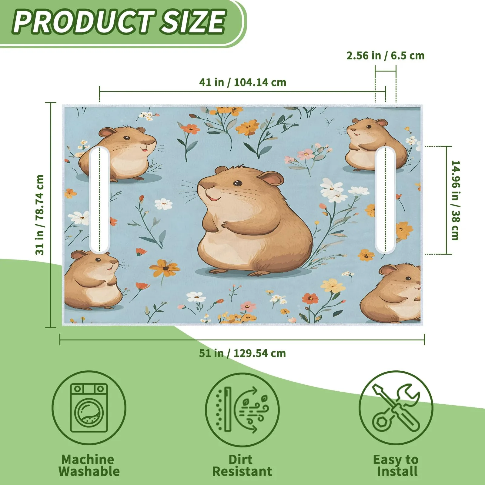 Tiveruda Golf Cart Seat Cover for Double Seats image 2