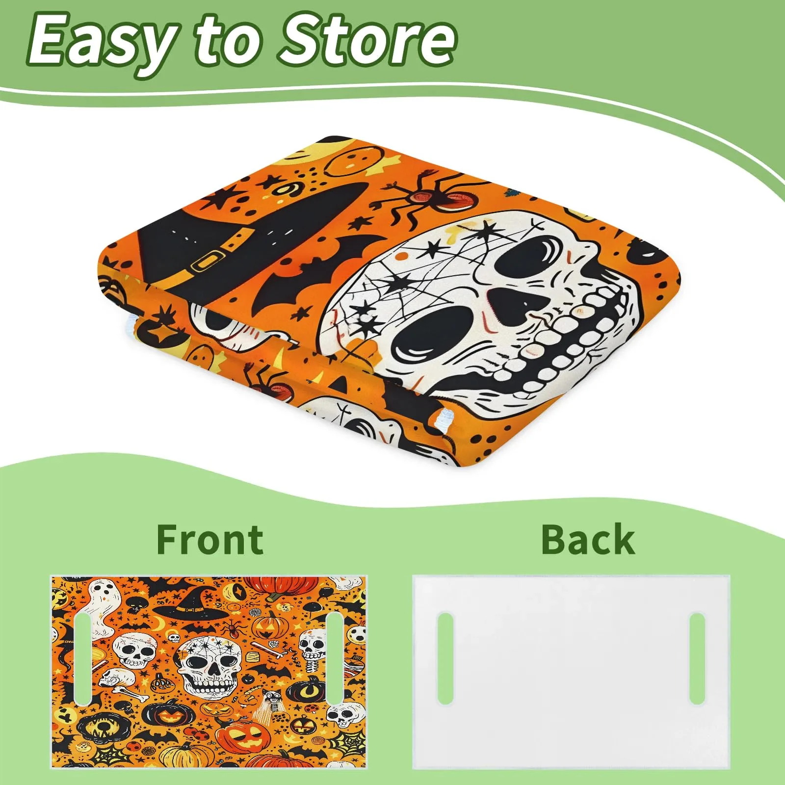 Tiveruda Halloween Sugar Skull Golf Cart Seat Cover image 4