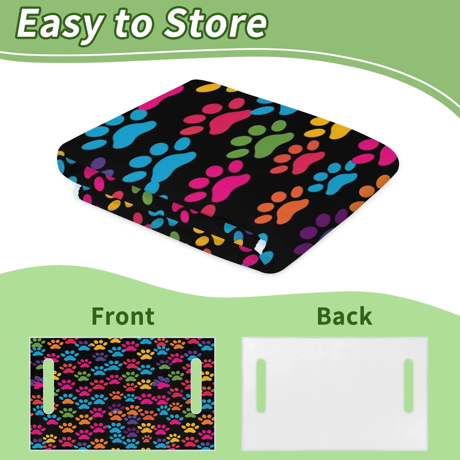 Tiveruda Dog Paw Golf Cart Seat Cover 51 x 31 in image 4