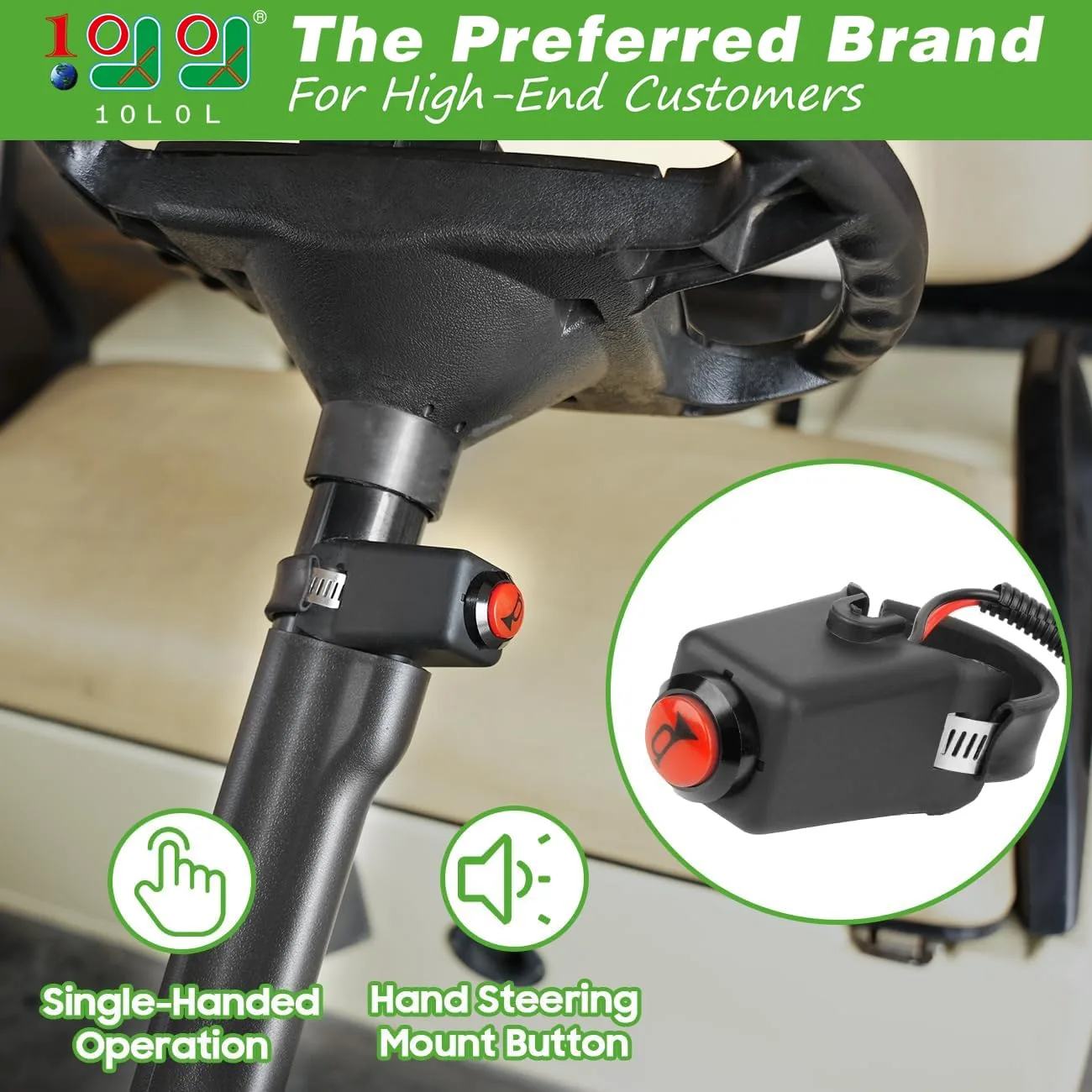 10L0L Y125-A 12V Golf Cart Horn Kit image 2