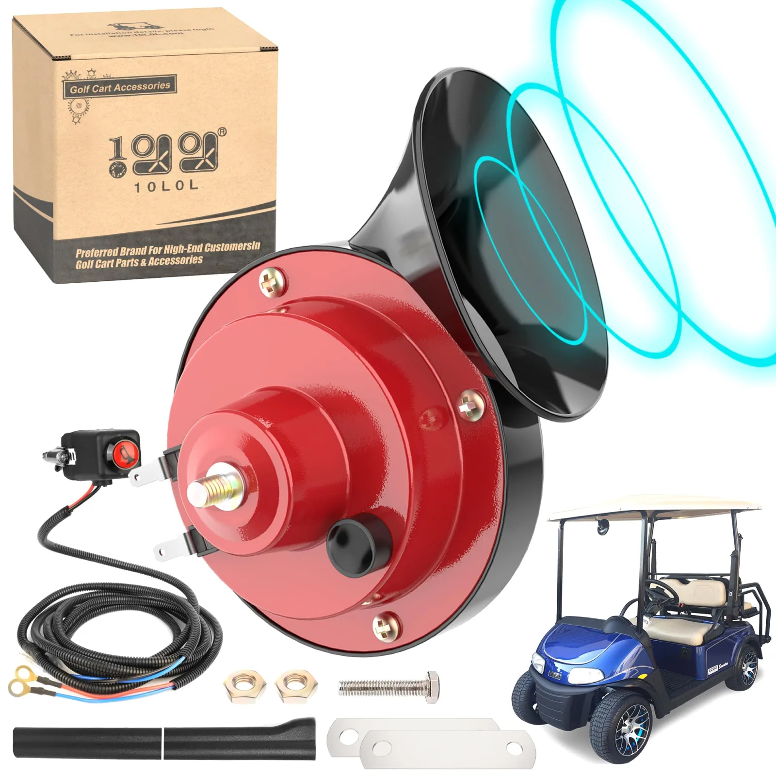 10L0L Y125-A 12V Golf Cart Horn Kit