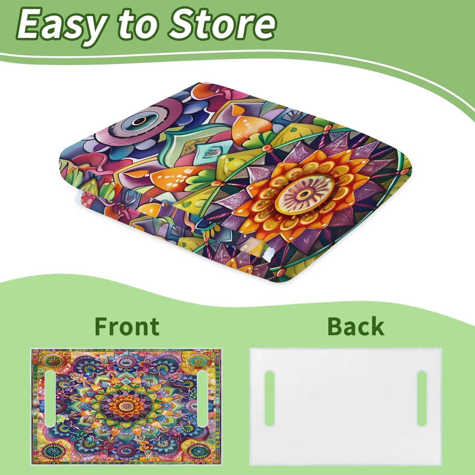 Tiveruda Retro Mandela Floral Golf Cart Seat Cover image 4