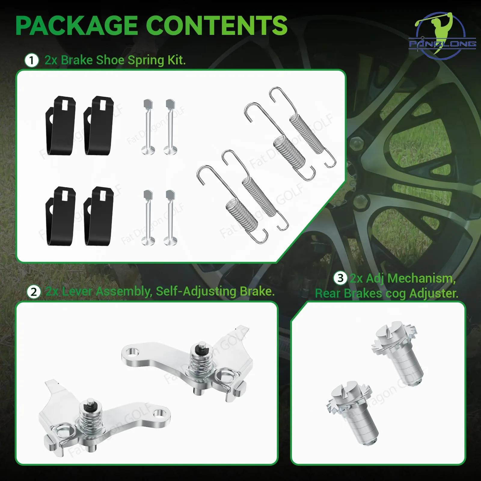 Panglong FDG-178 Brake Repair Kit for Club Car DS & Precedent image 4