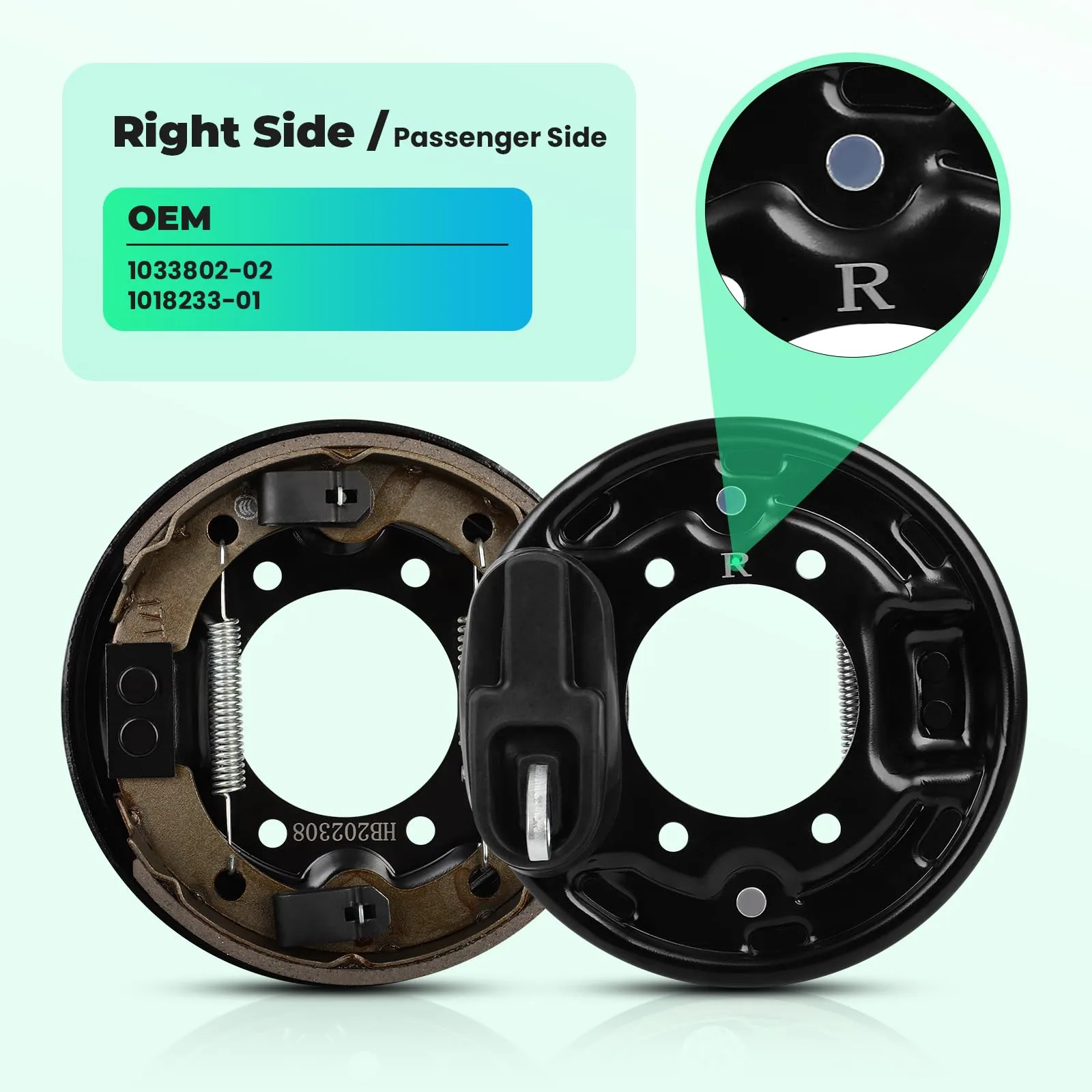 Dollate Rear Brake Assembly Kit for Club Car Golf Carts image 3