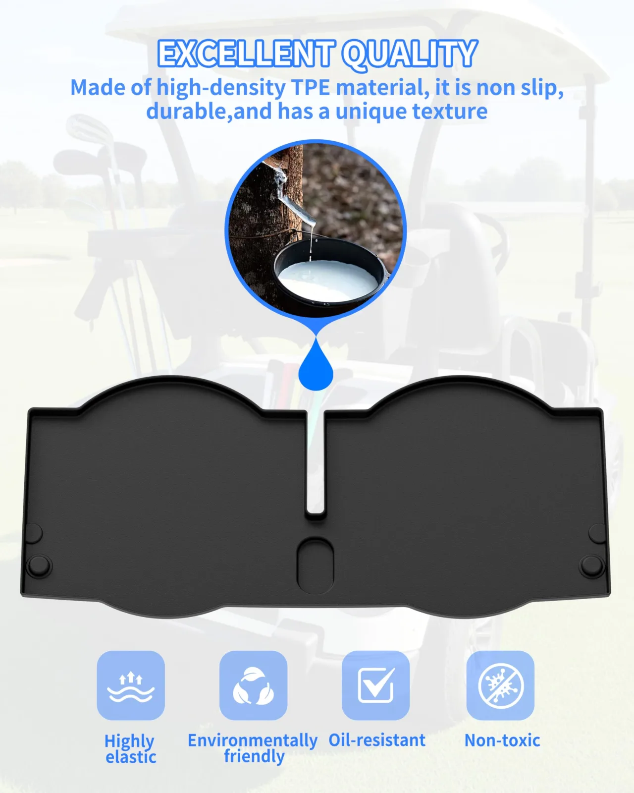 KEWISAUTO TPE Bag Well Mat for EZGO RXV 2008-2015 image 4