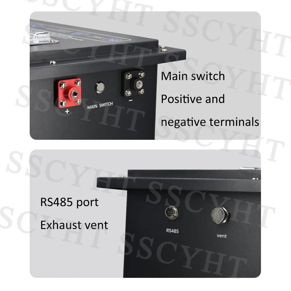 SSCYHT LiFePO4 Golf Cart Battery 51.2V 105Ah image 3