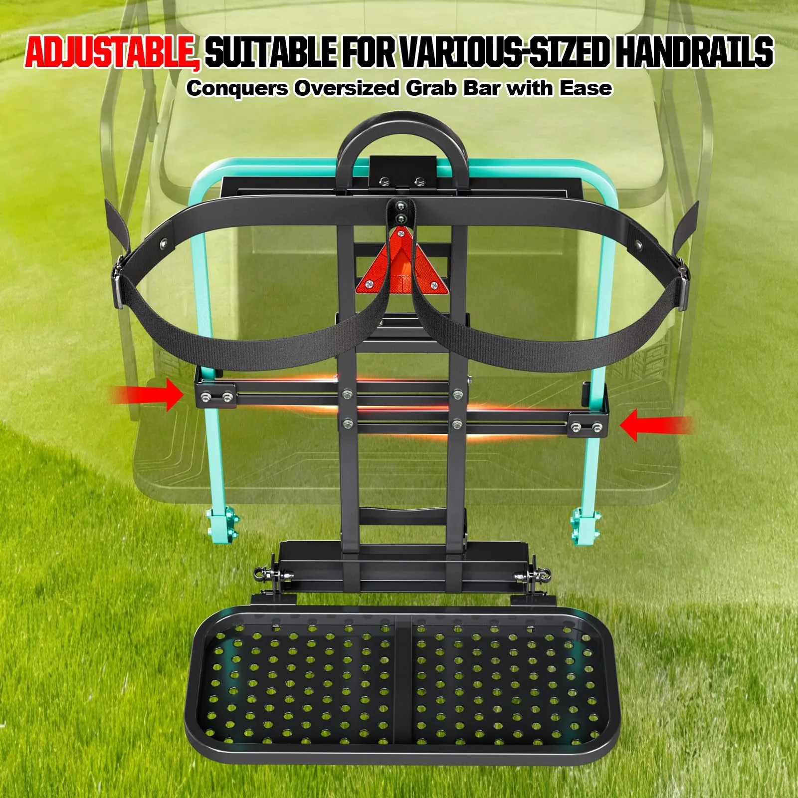 VYYOKMU Golf Cart Rear Seat Bag Holder for 2 Golf Bags image 3