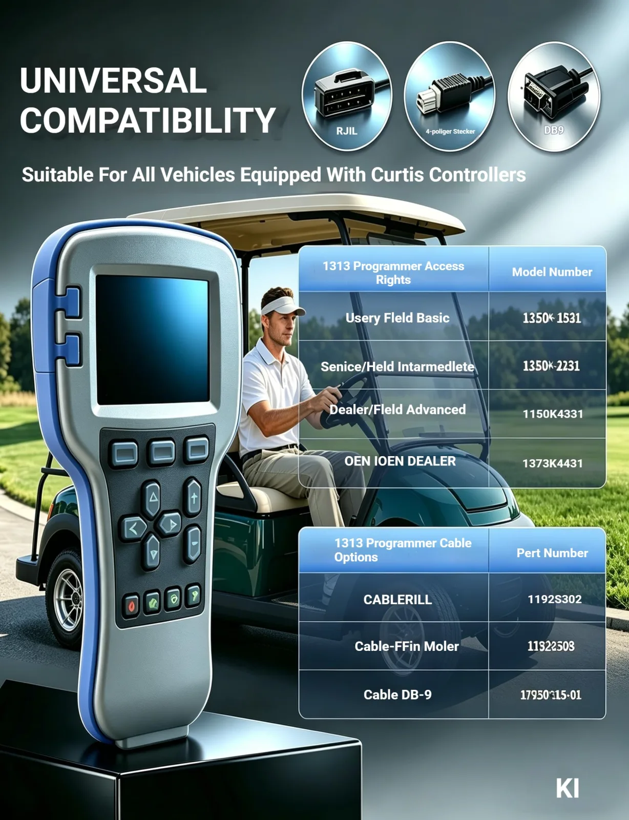 WAKASAN 1313-4331 Curtis Handheld Programmer image 2
