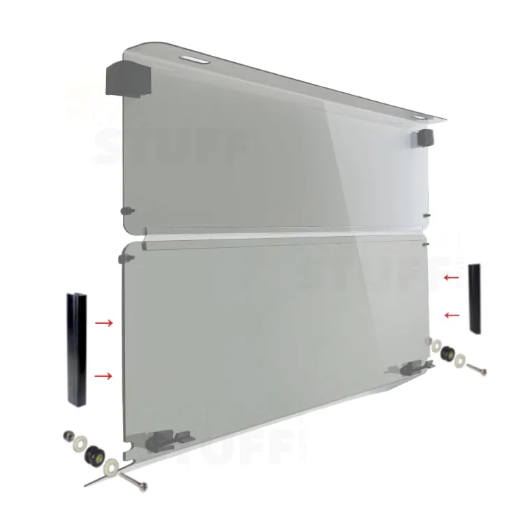 Golf Cart Stuff Tinted Windshield for E-Z-GO TXT, GWS-TXT-T image 4