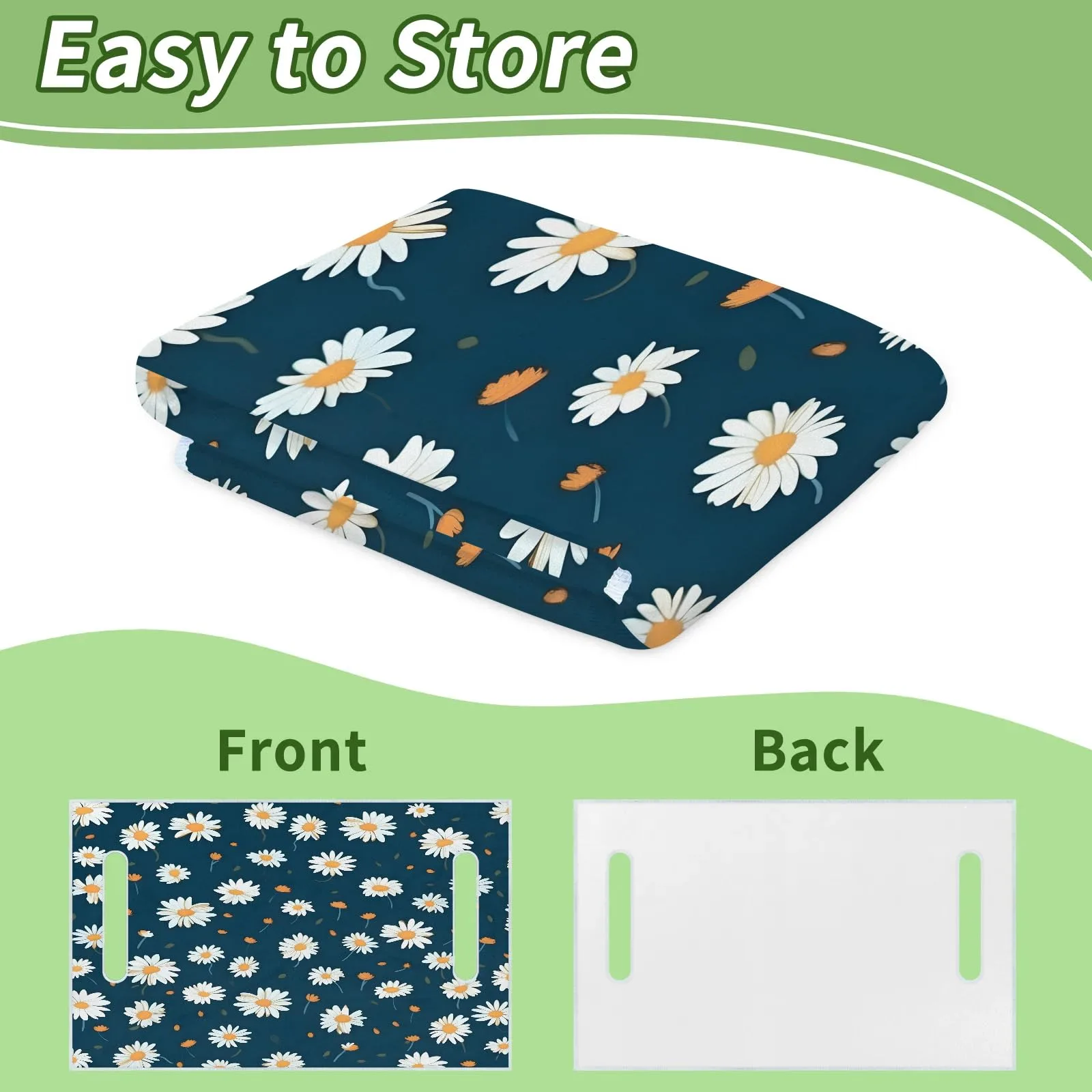 Tiveruda Flower Pattern Universal Golf Cart Seat Cover 51" x 31" image 4