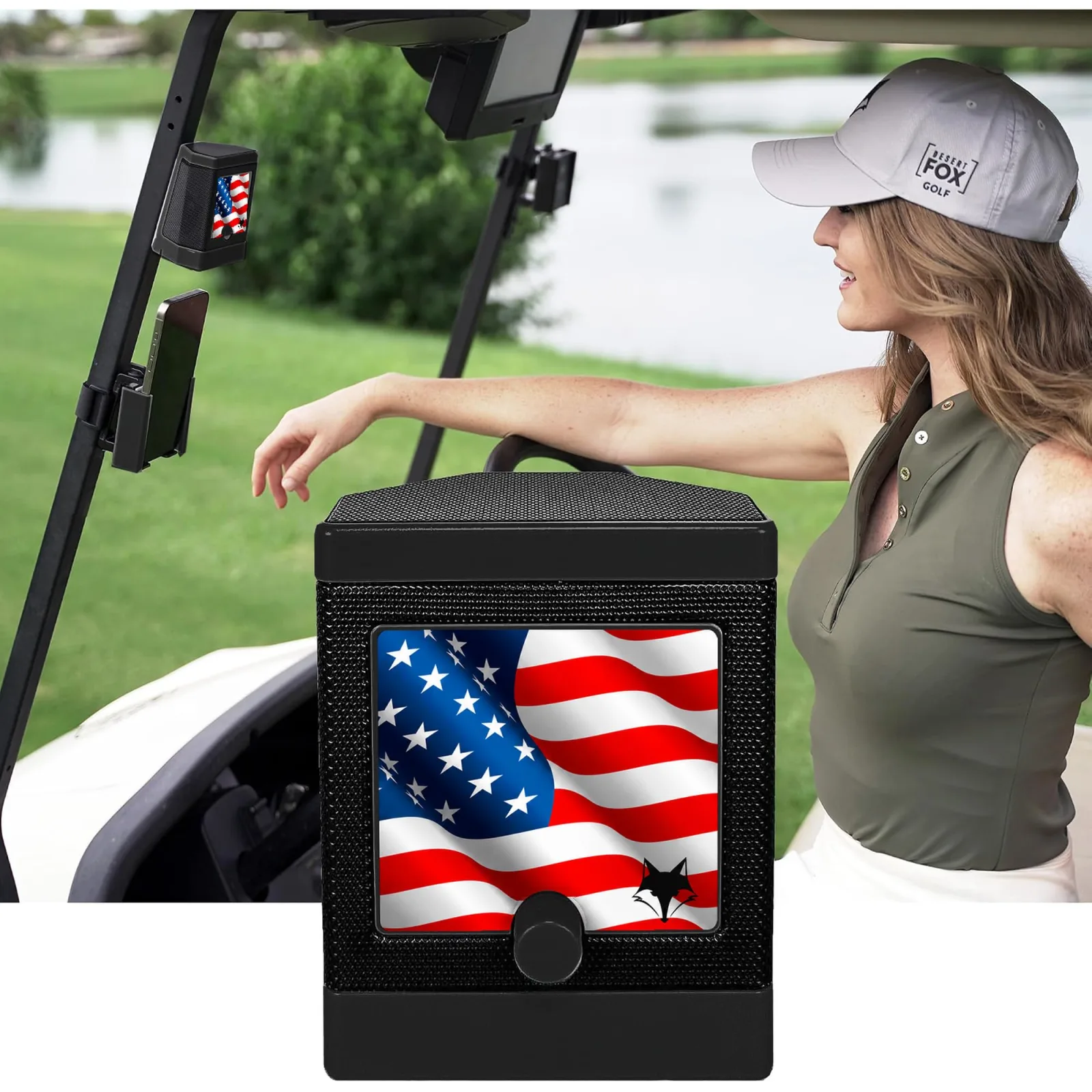 DESERT FOX GOLF DJ-10 Magnetic Golf Cart Speaker image 2