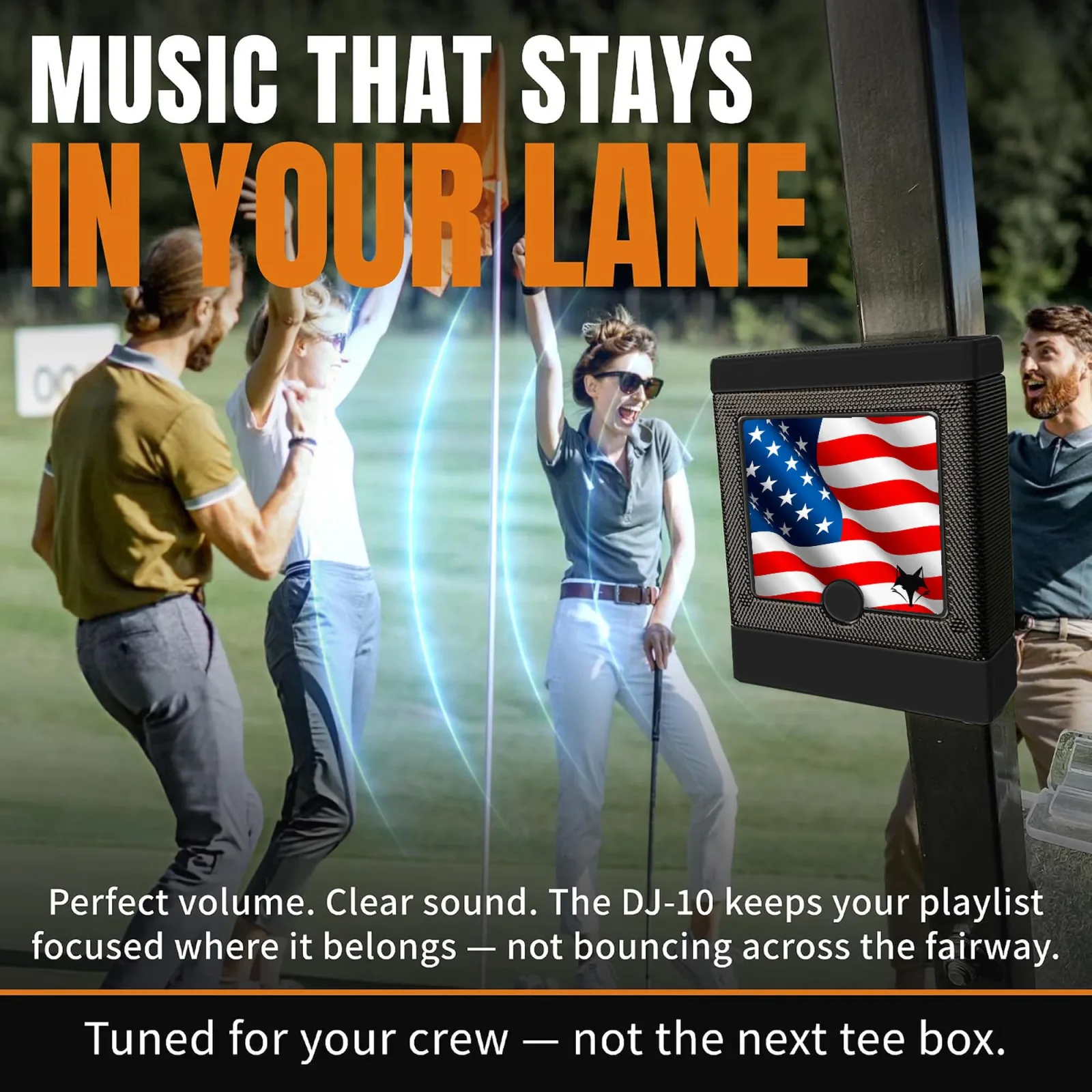 DESERT FOX GOLF DJ-10 Magnetic Golf Cart Speaker image 4