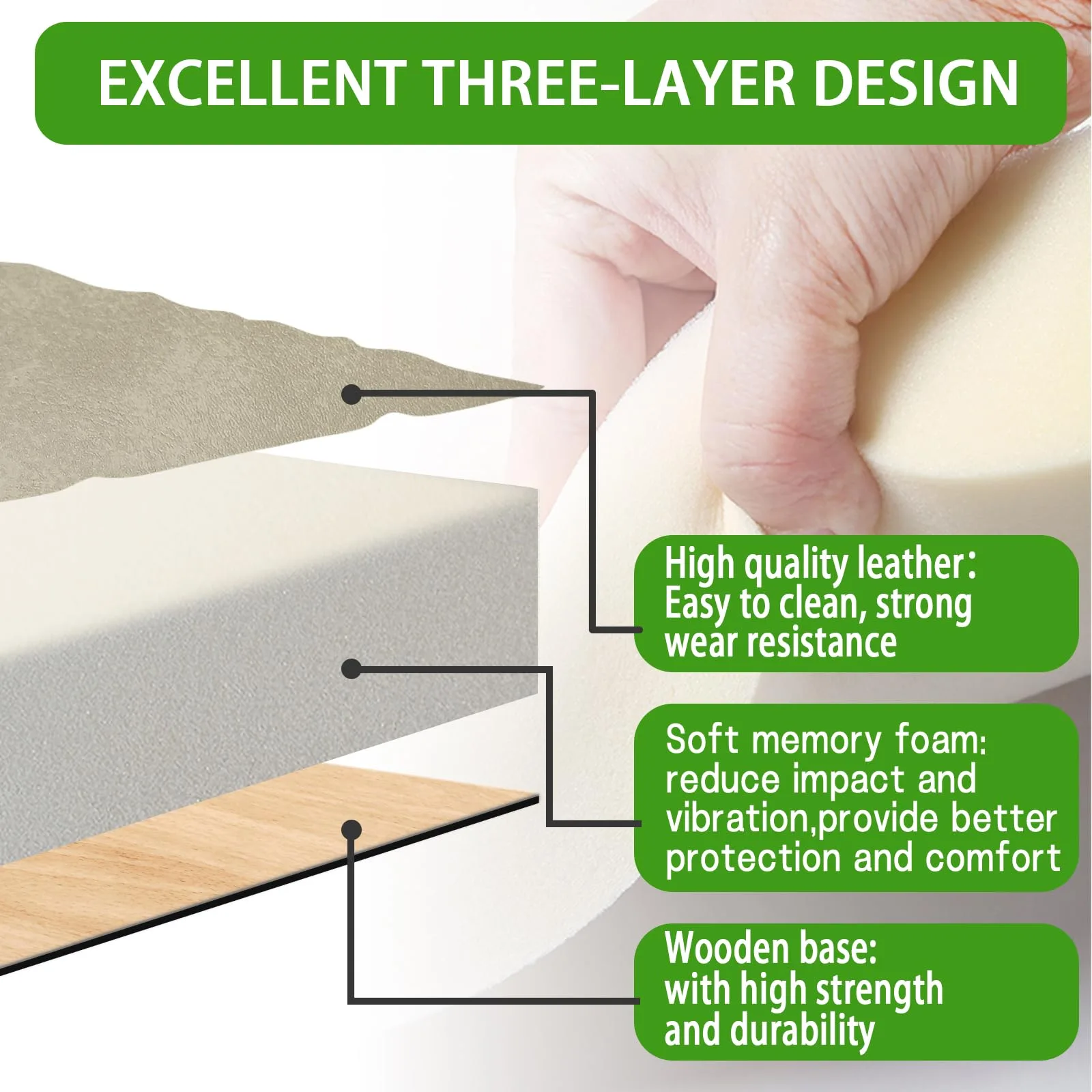 HEOHOU Front Seat Cushion for E-Z-GO RXV, Stone Beige image 4