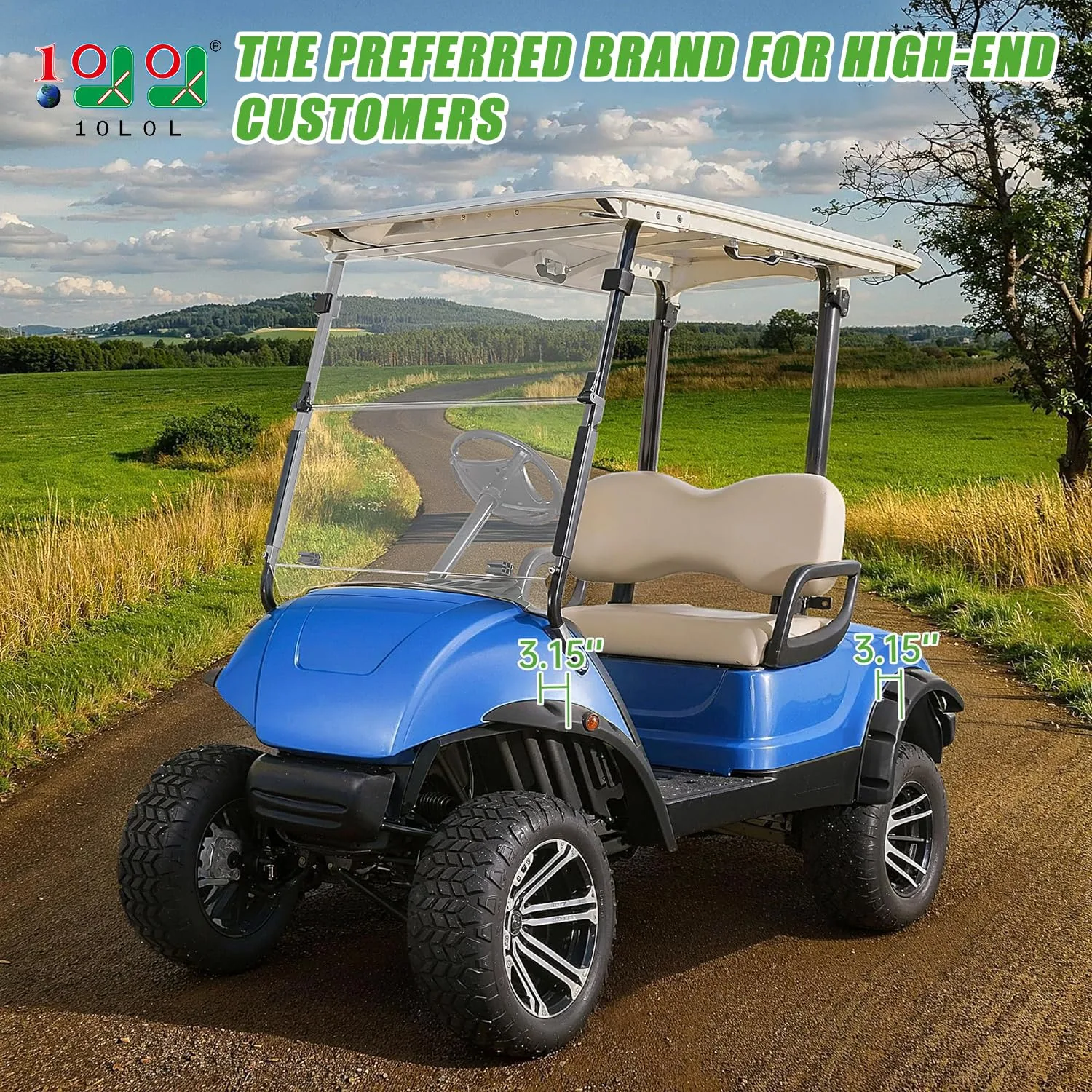 10L0L Fender Flares for Yamaha G29/Drive 2007-2016 image 2
