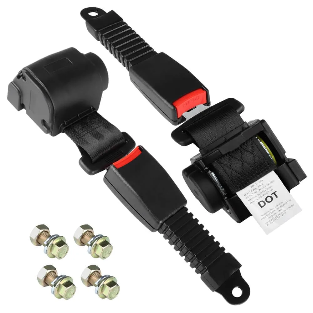 LEAPGOMAX BKZS01 61-Inch Retractable Golf Cart Seat Belts