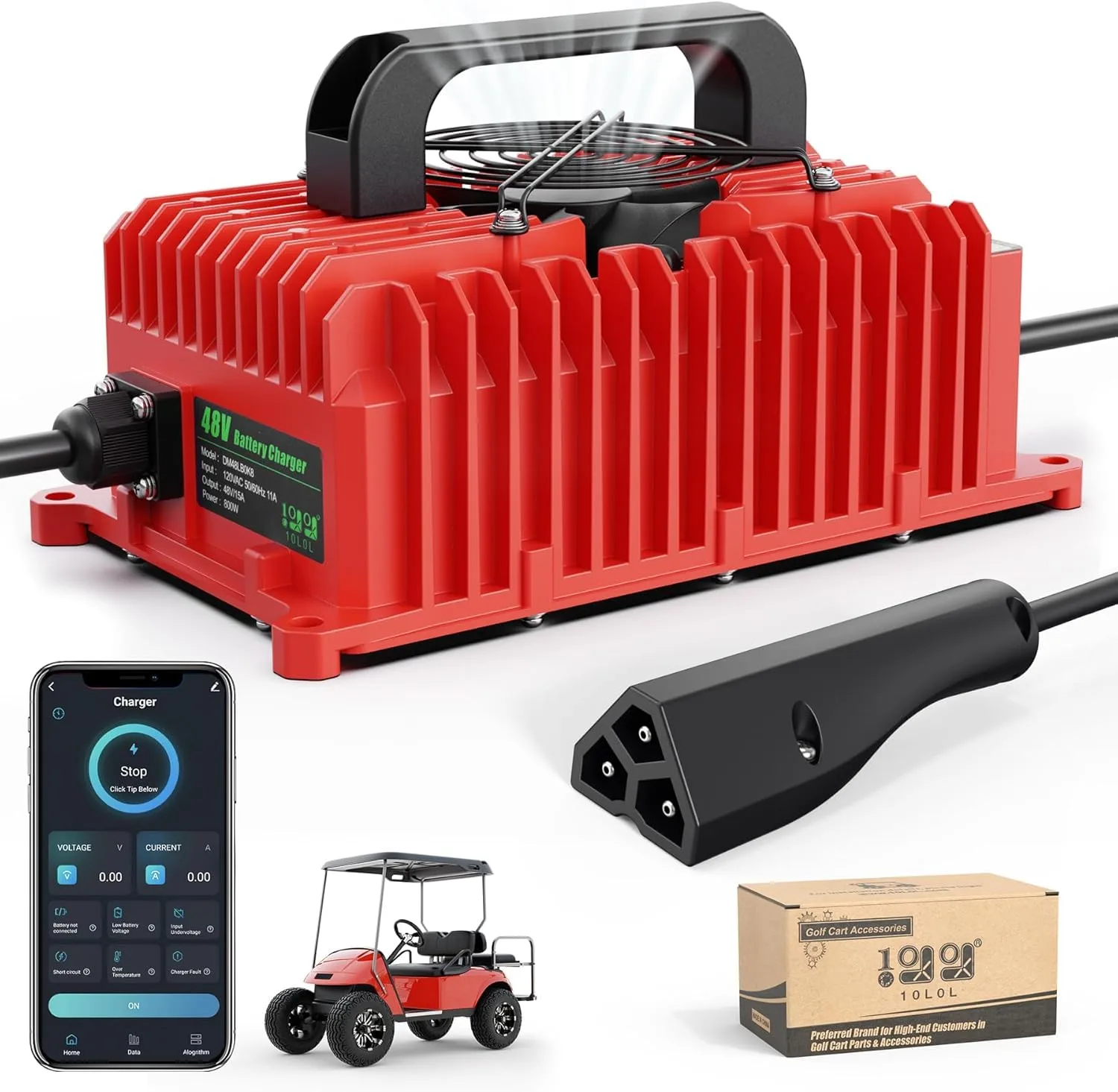 10L0L 48V 15A Charger for E-Z-GO TXT & RXV