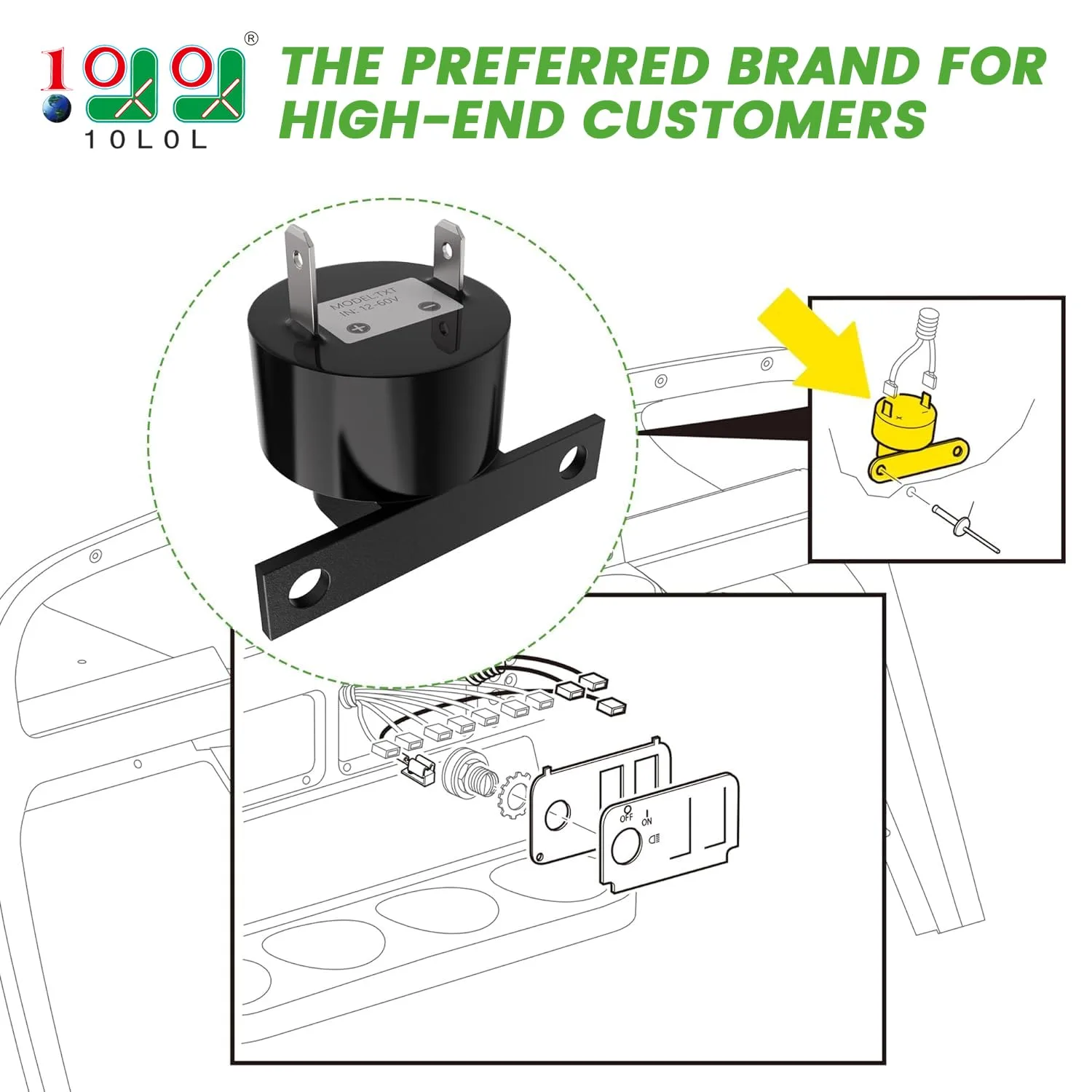 10L0L Reverse Buzzer for EZGO TXT 73290-G01 image 2