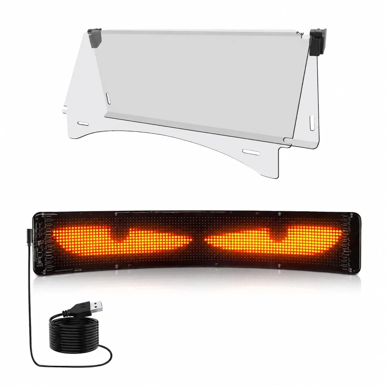 10L0L Club Car Golf Cart Windshield with Devil Eyes Light Sign