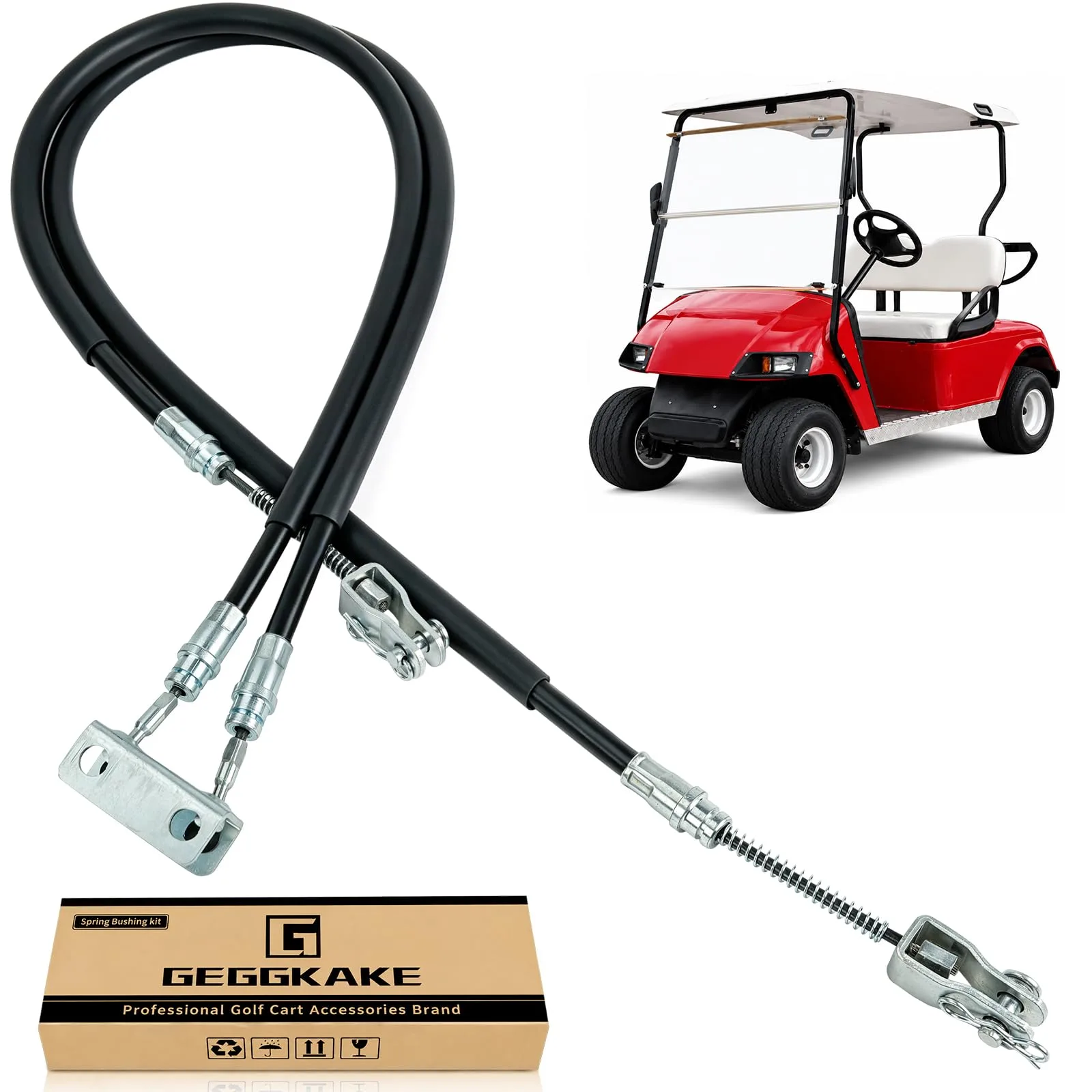 Geggkake Brake Cable Set for 1994-Up E-Z-GO TXT