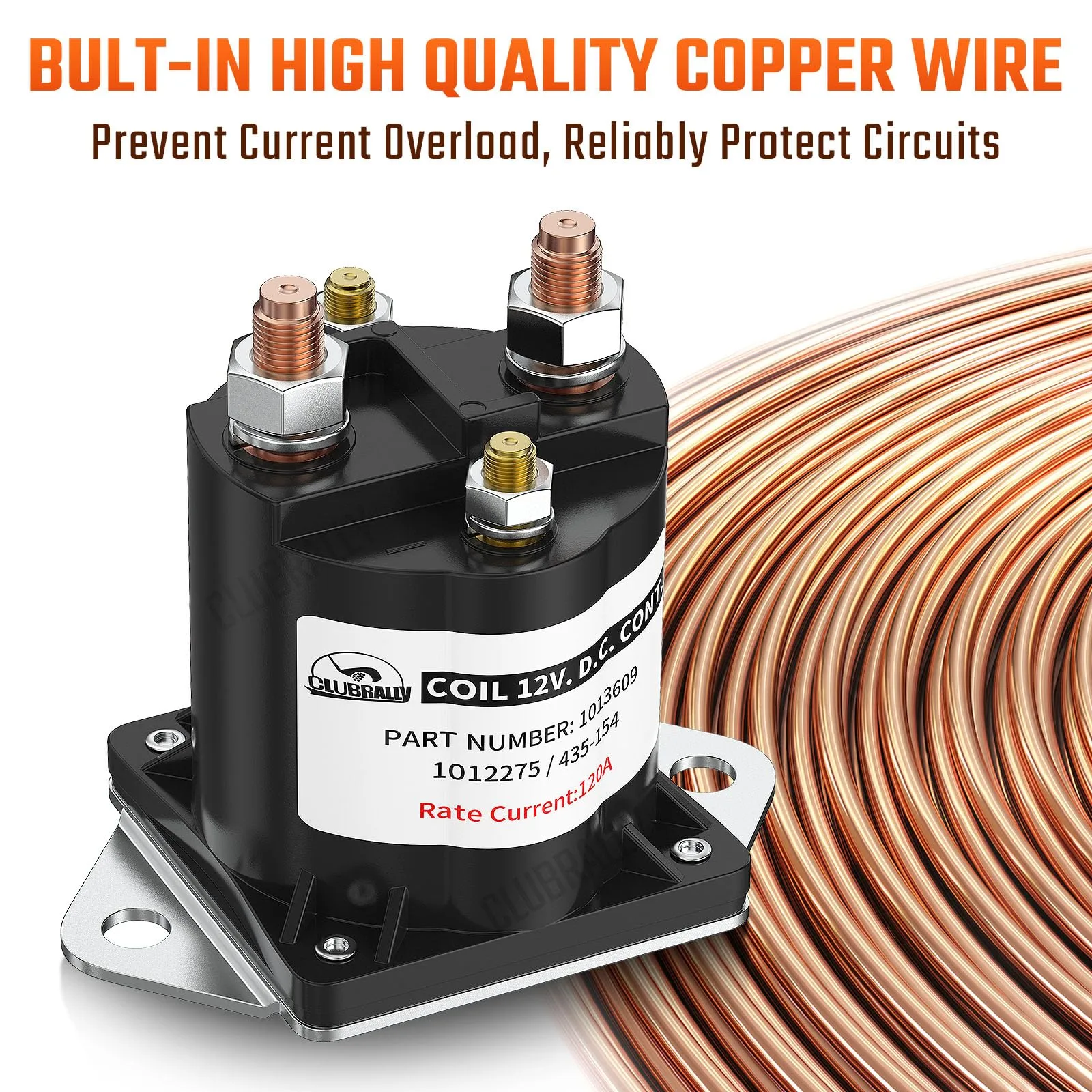 CLUBRALLY 12V Solenoid Relay CB-CC-0001-2 image 3