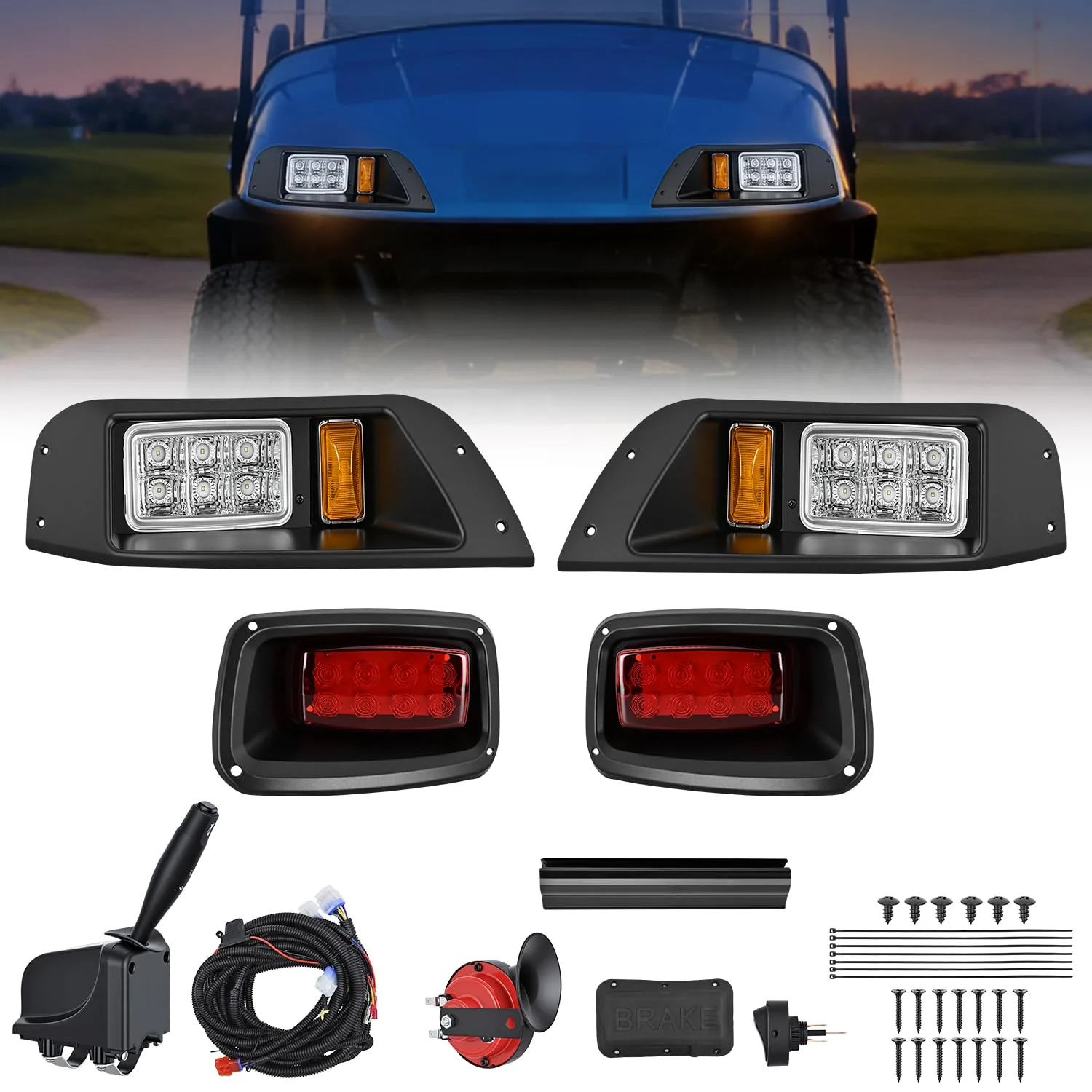 Nilight TL-635 LED Light Kit for E-Z-GO TXT Carts