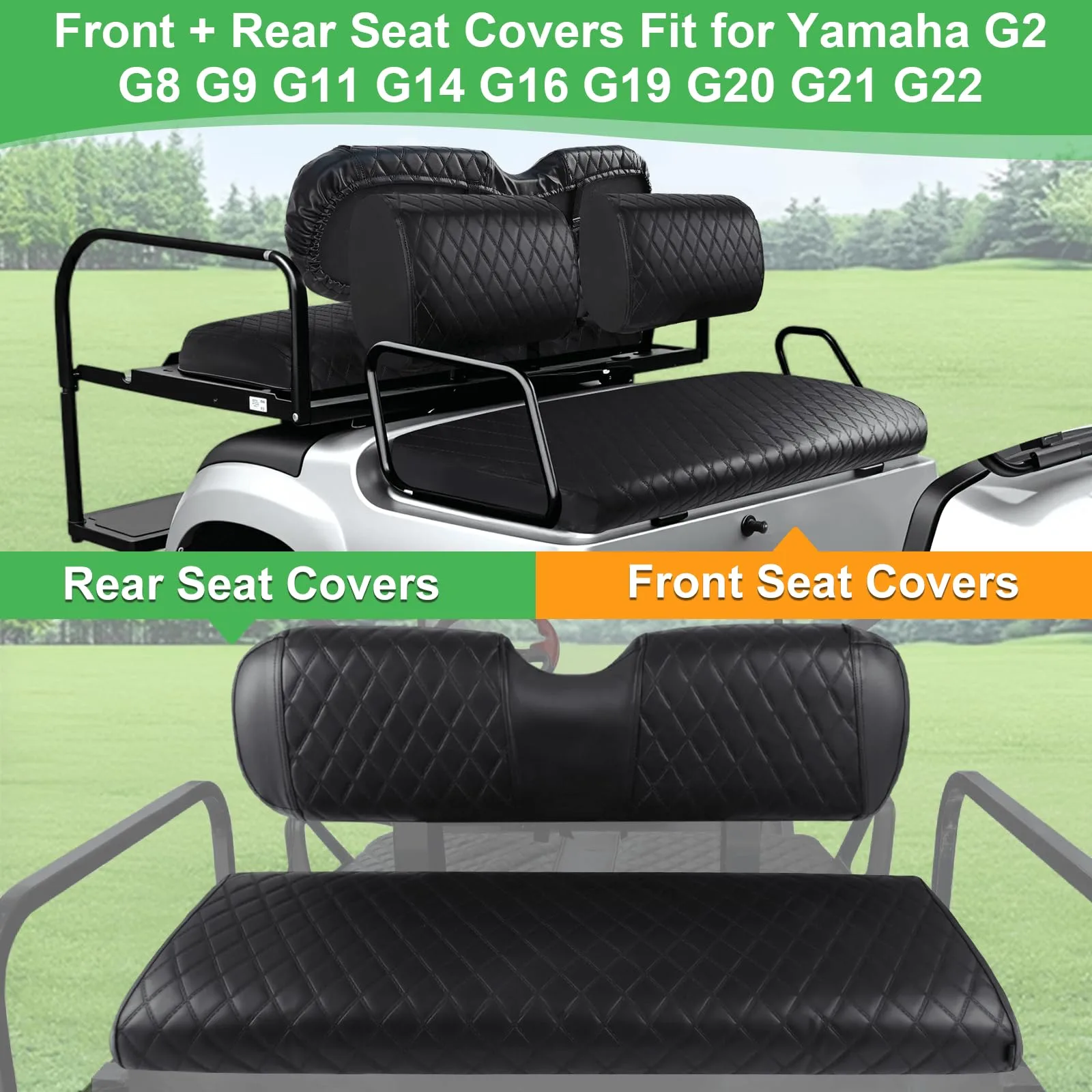 LEAPGOMAX Waterproof Seat Covers for Yamaha G2-G22 image 3