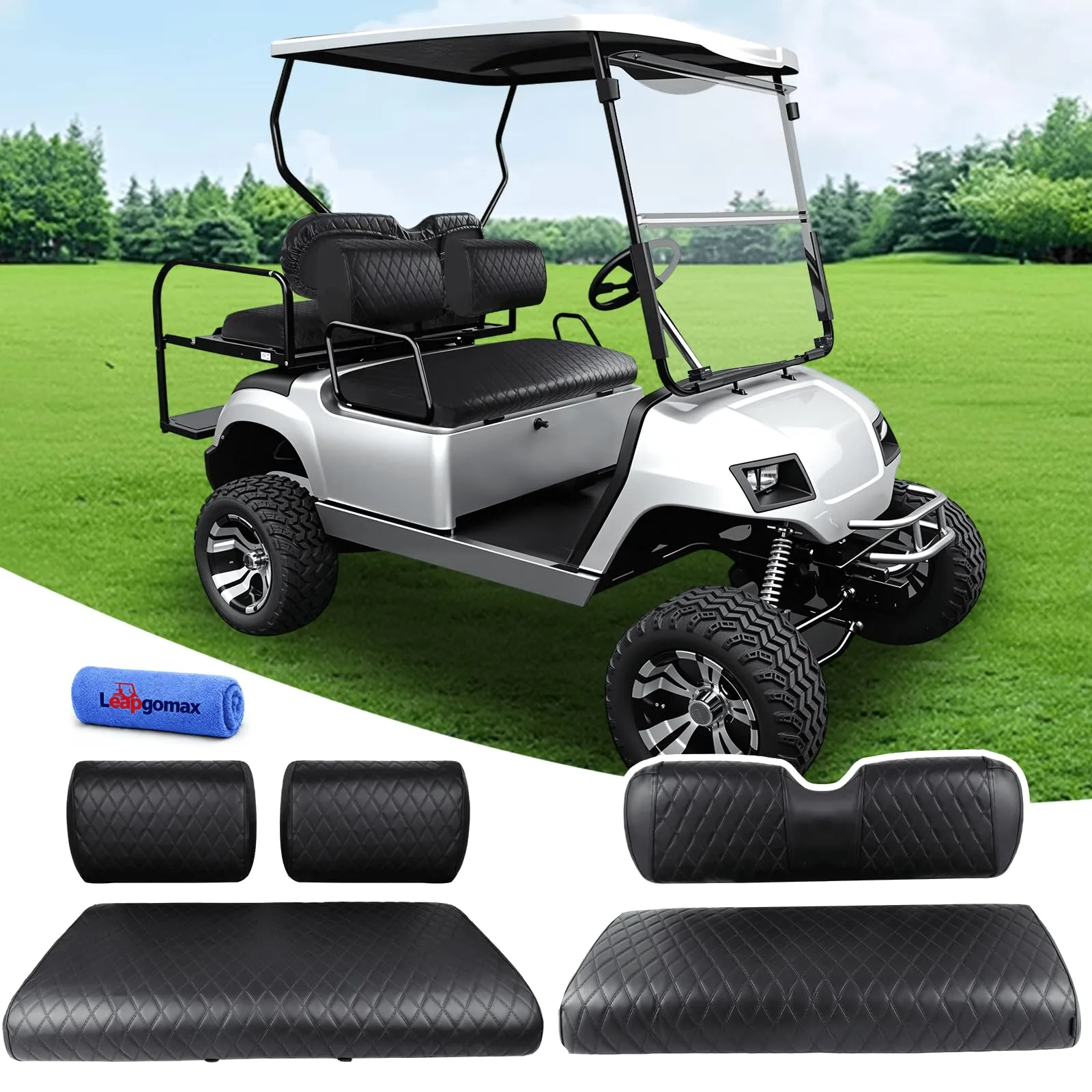 LEAPGOMAX Waterproof Seat Covers for Yamaha G2-G22