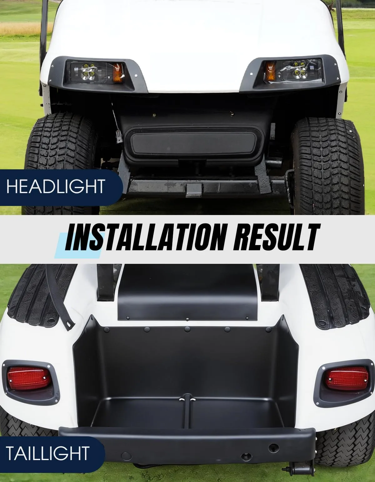 Dacalo 12V LED Headlight and Taillight Kit for E-Z-GO TXT image 2