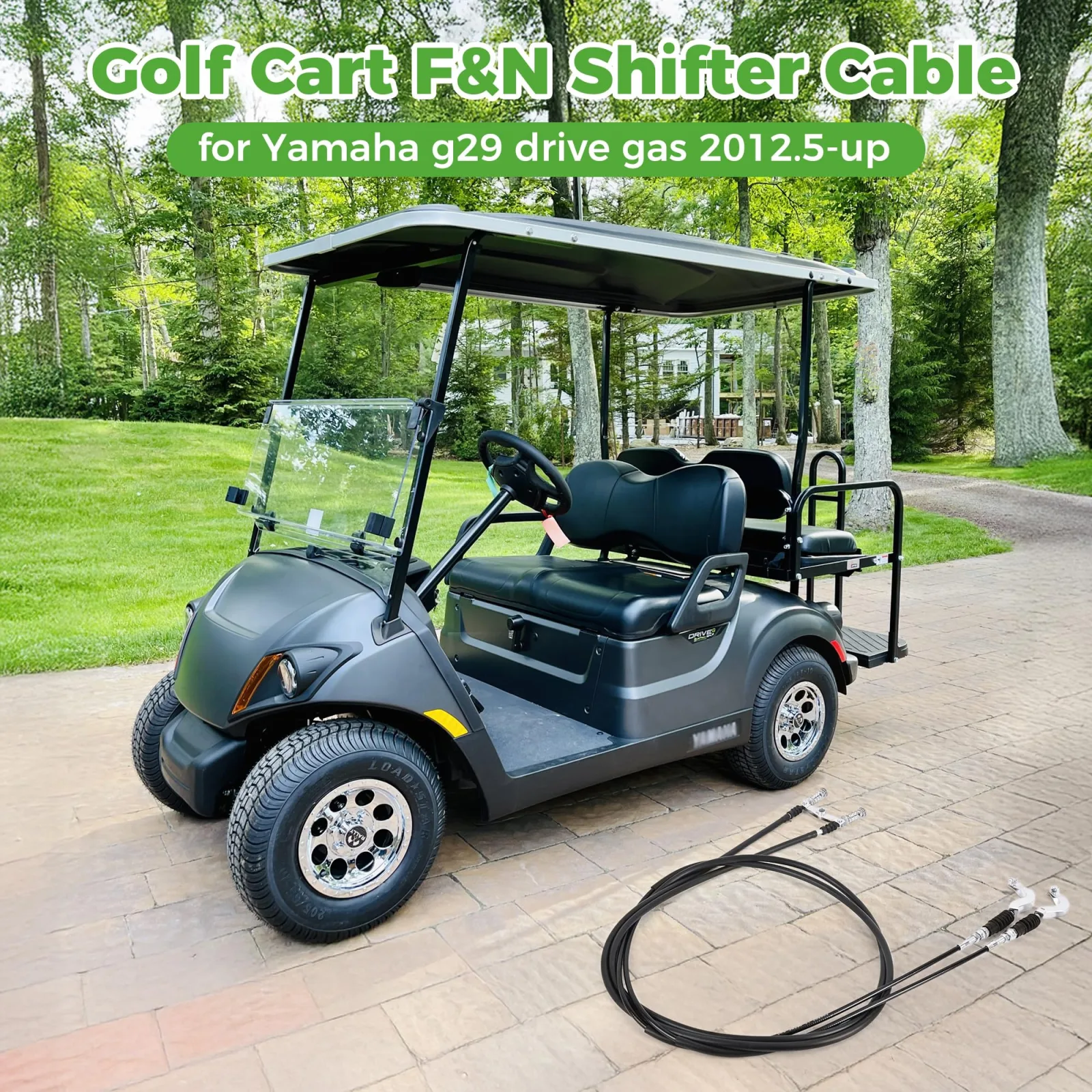 10L0L Shifter Cable Kit for Yamaha G29 Drive Gas image 3
