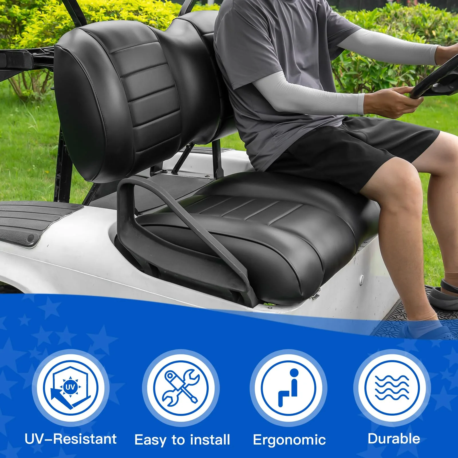 NOKINS Front Seat Cushion Kit for E-Z-GO TXT and RXV image 4