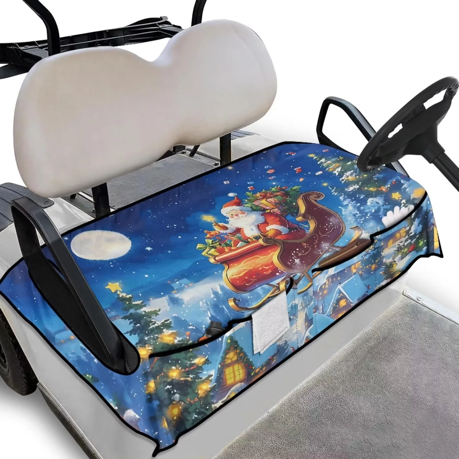 Yewattles Golf Cart Seat Cover, 2-Seat, 4 Pockets image 2