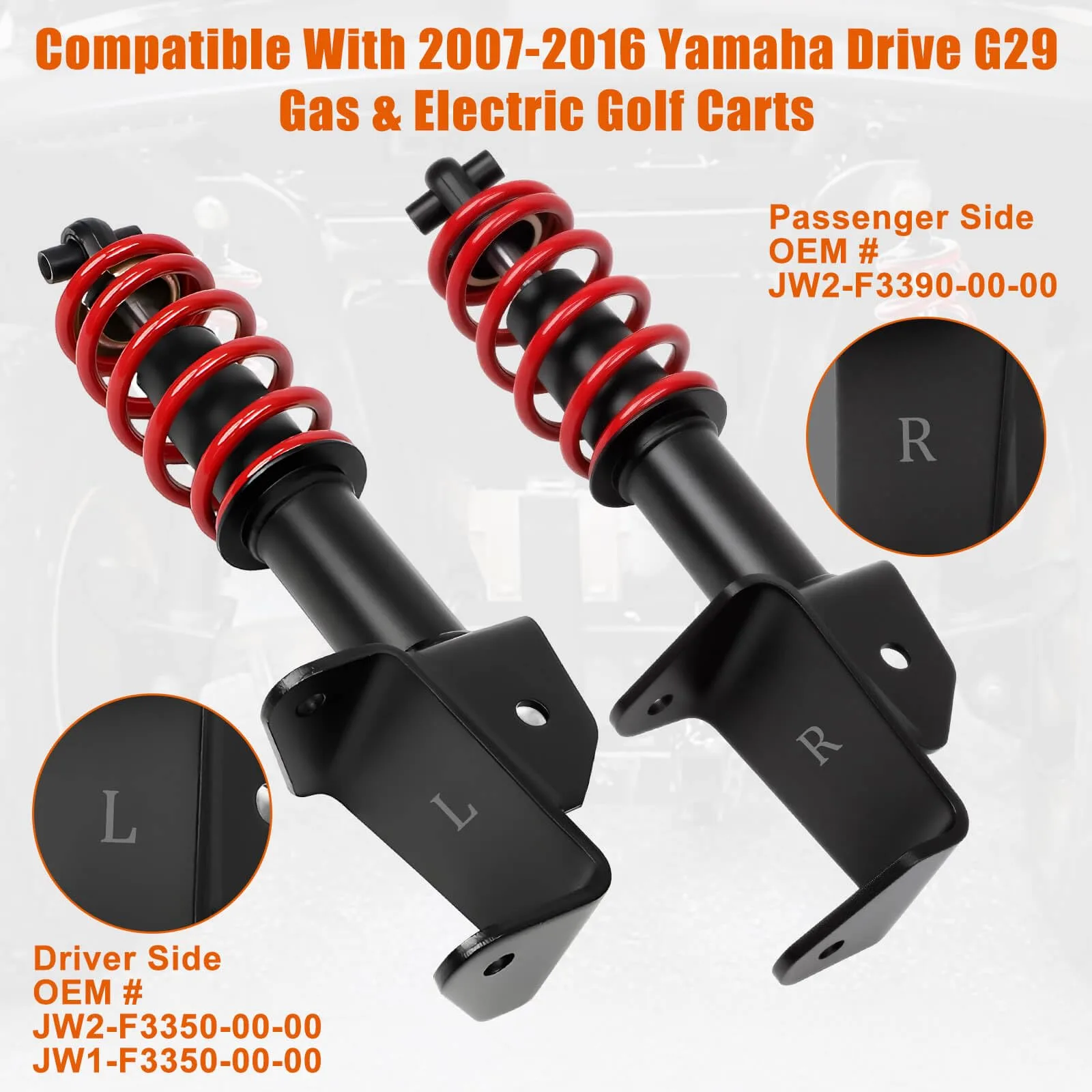 MOSNAI Front Shocks for Yamaha G29 Drive 2007-2016 image 2