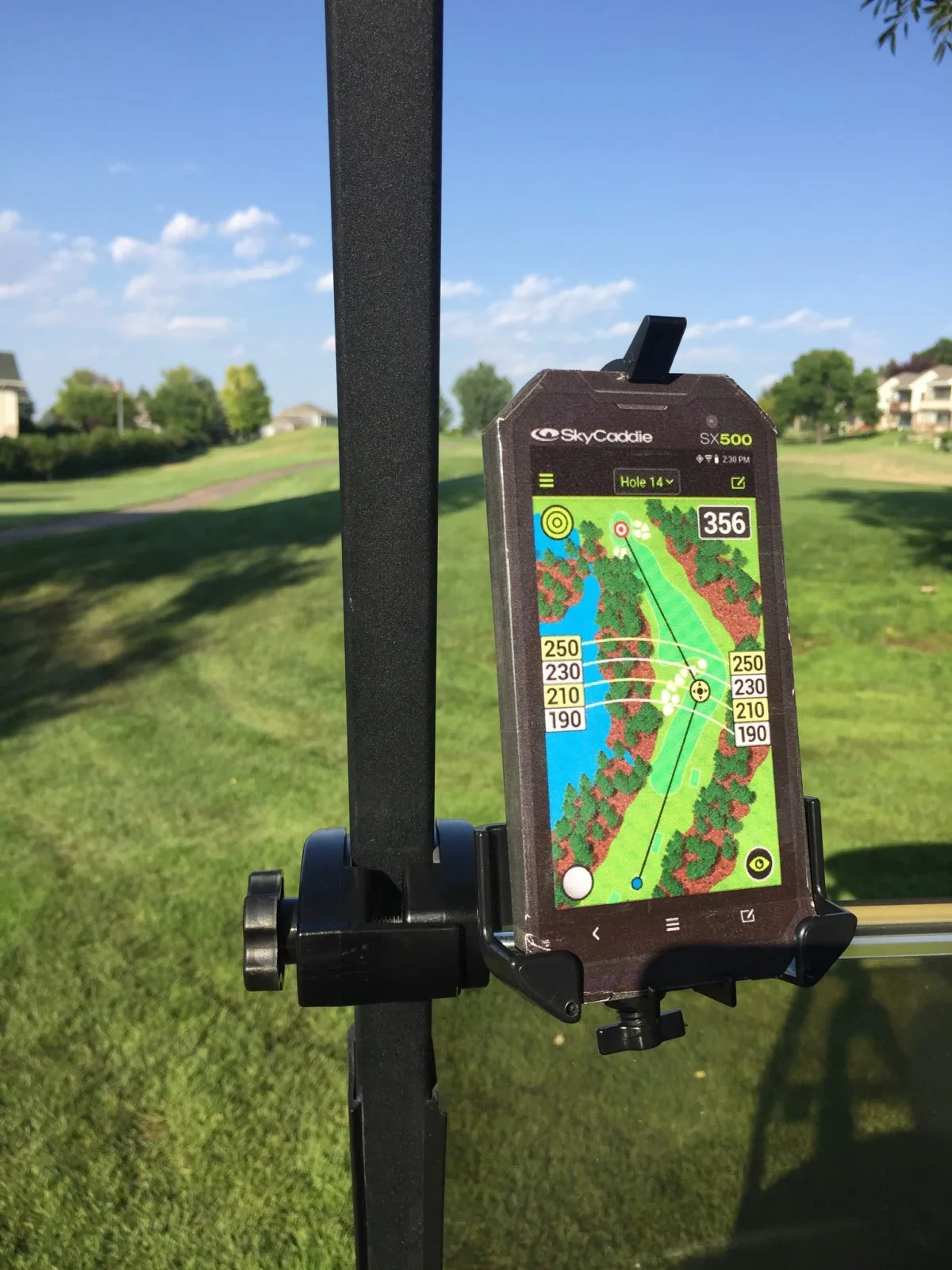 Caddie Buddy Golf Cart Mount for SkyCaddie SX500