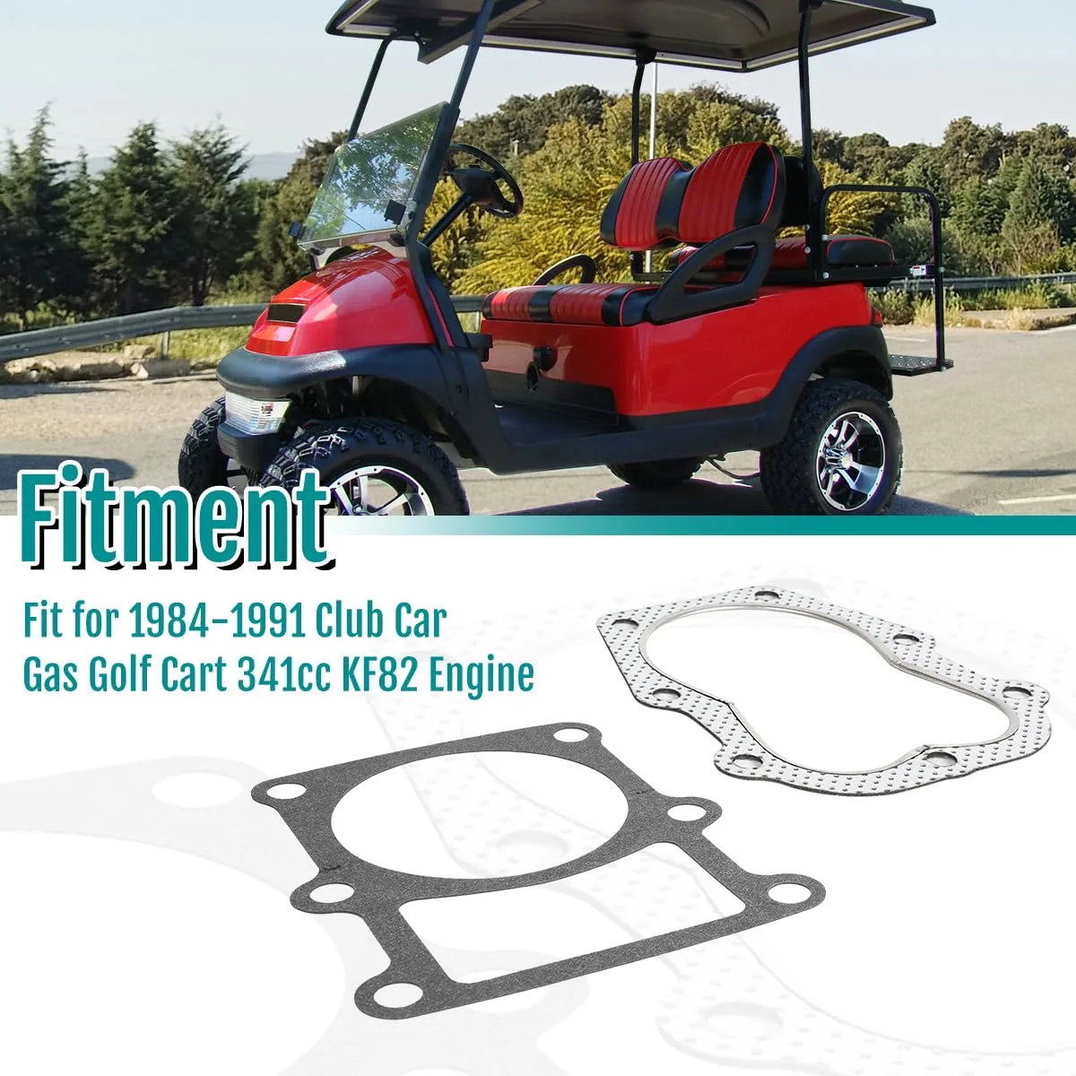 MOTOQUEEN Gasket Kit for 1984-1991 Club Car KF82 image 3