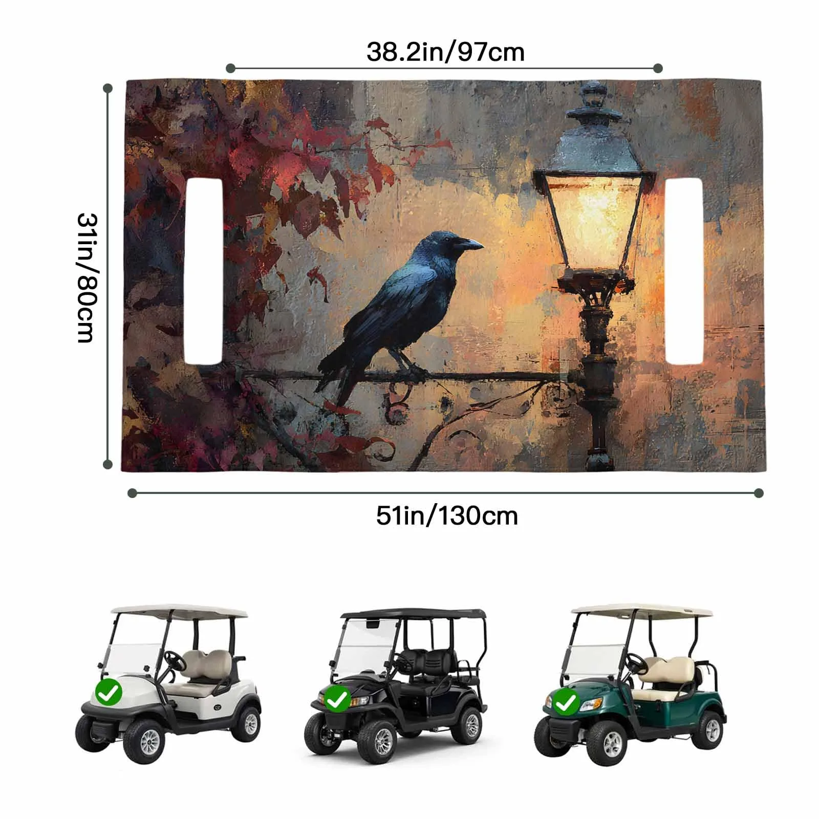 Trosturdspn Golf Cart Seat Towel Blanket 51 x 31 in image 2
