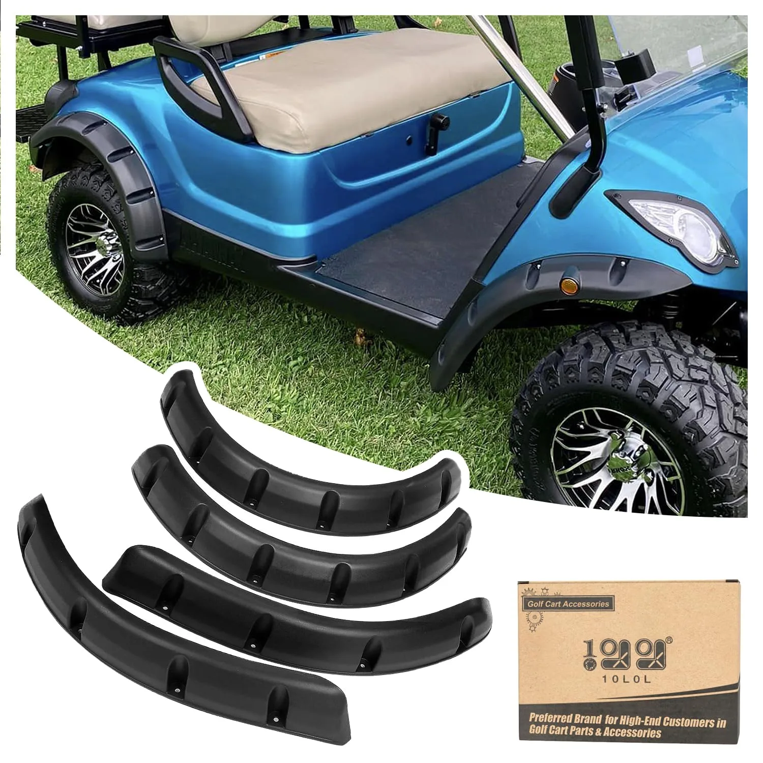 10L0L Fender Flares for Yamaha G29 Drive, Front & Rear
