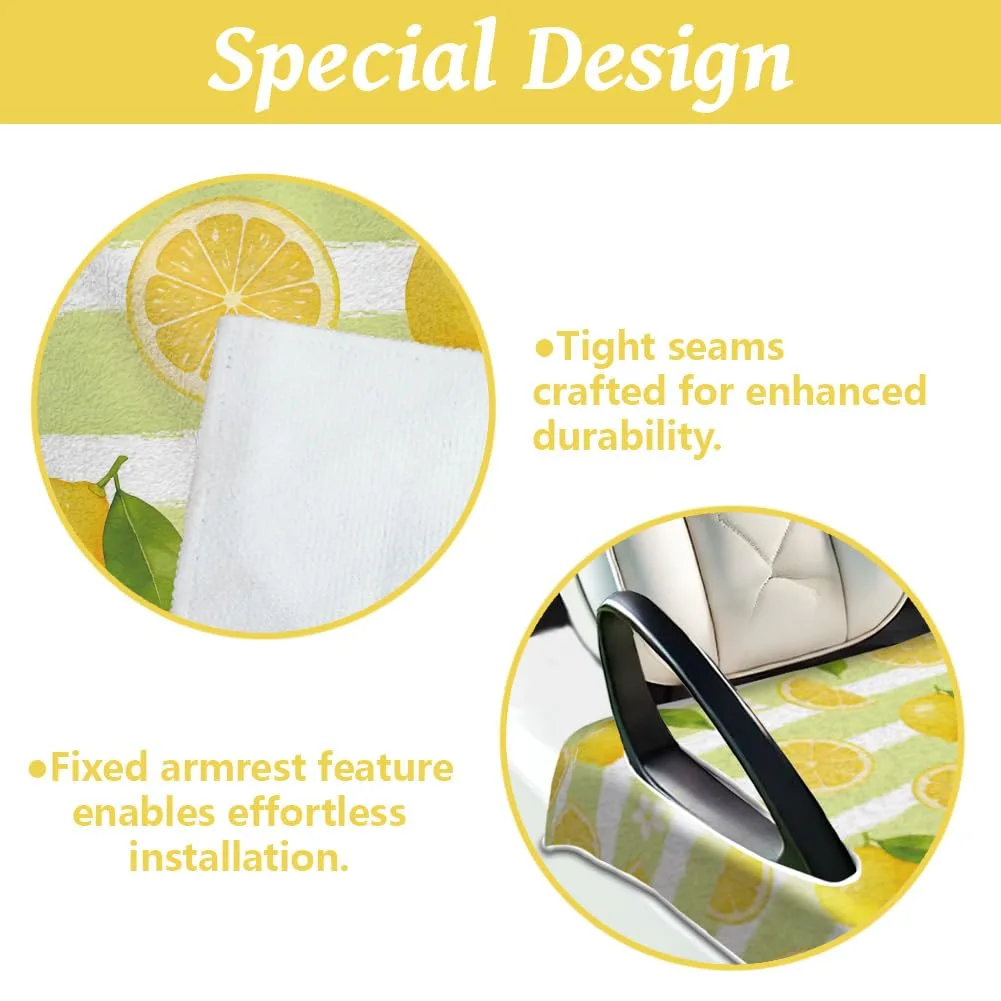 Peacoblue Lemon Golf Cart Seat Cover – 51 x 31 in image 3