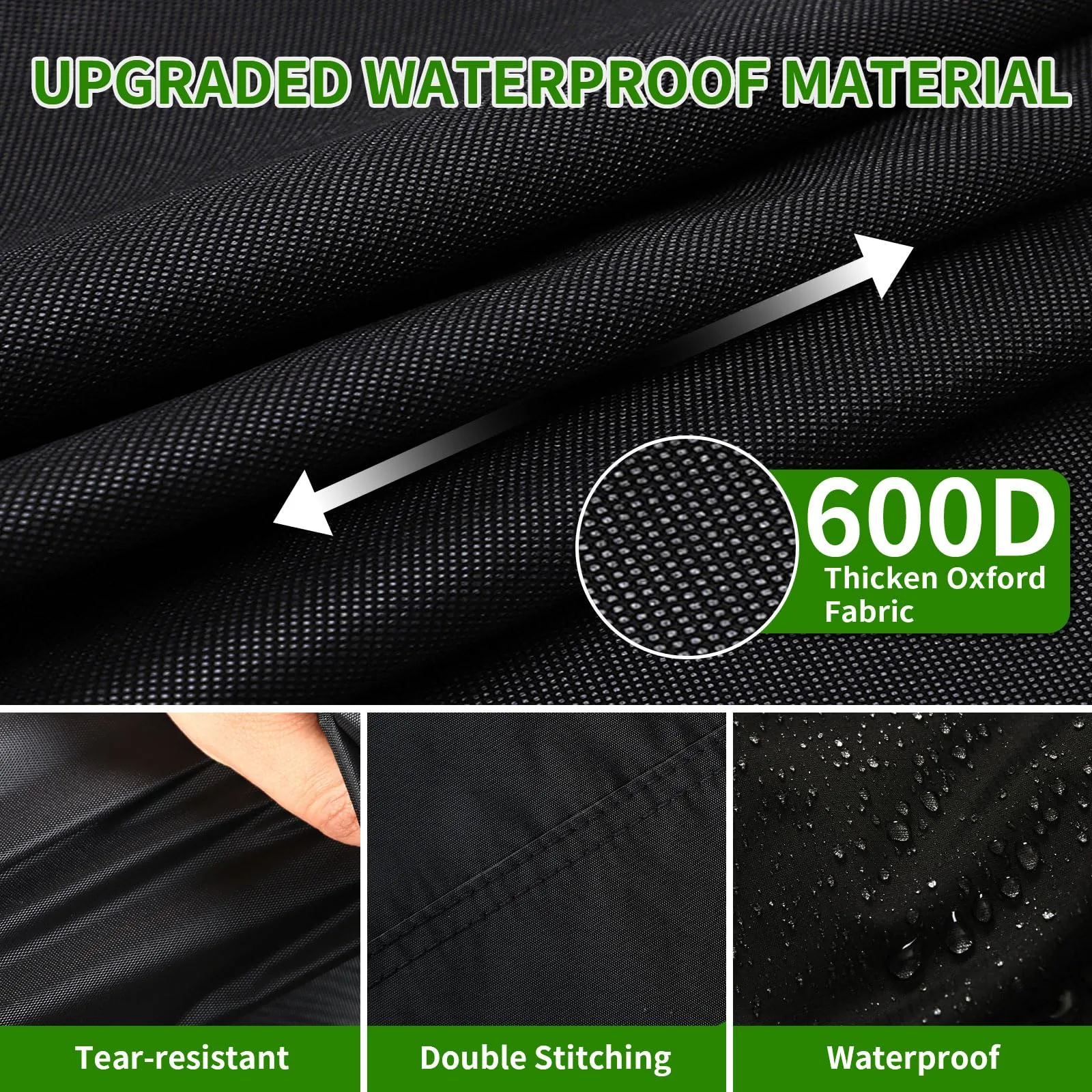Tecoom 600D Golf Cart Enclosure TCGC02 — Waterproof Cover for Yamaha, E-Z-GO, Club Car image 4