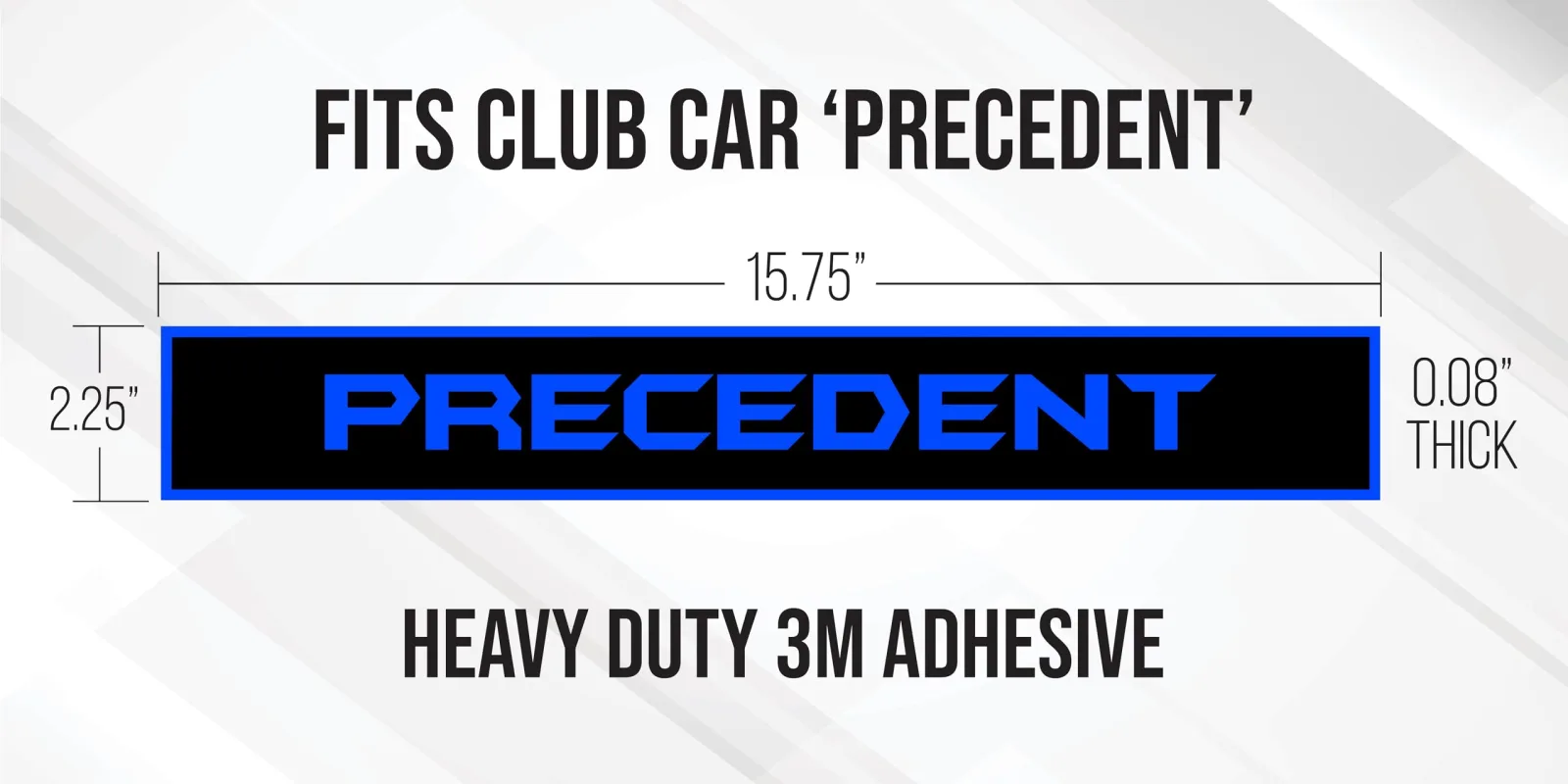 Gimme Golf USA Club Car Precedent Front Name Plate image 4