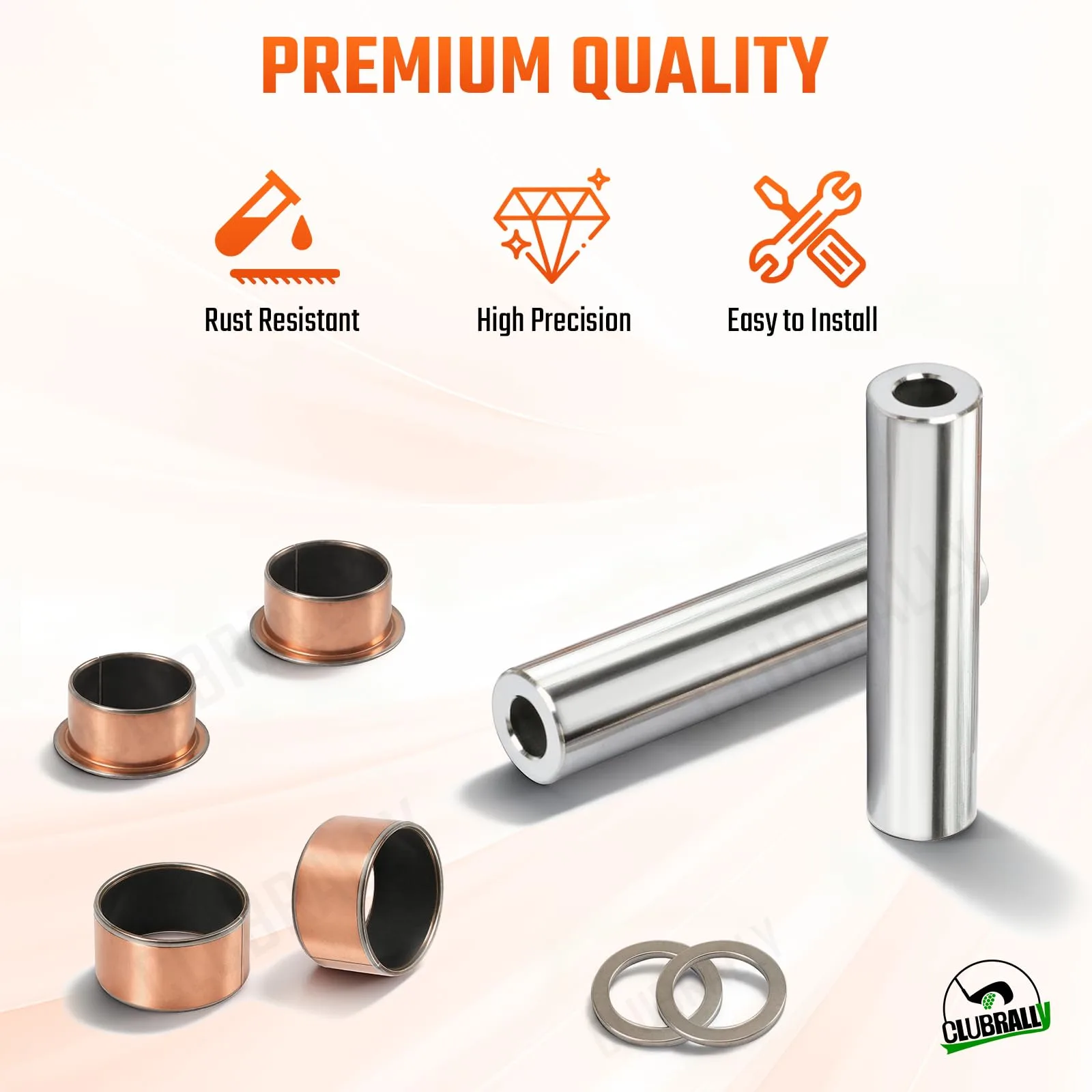 CLUBRALLY E-Z-GO Spindle King Pin Bushing Kit Aix-CB-092 image 3