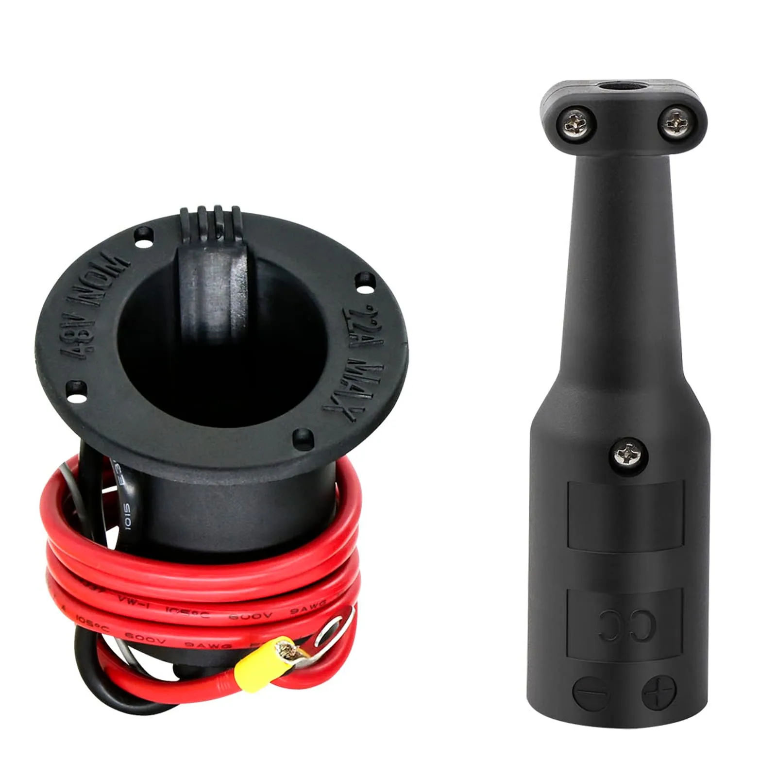 DIYOLFALL 48V Charger Plug & Receptacle for Club Car (101828901) image 2