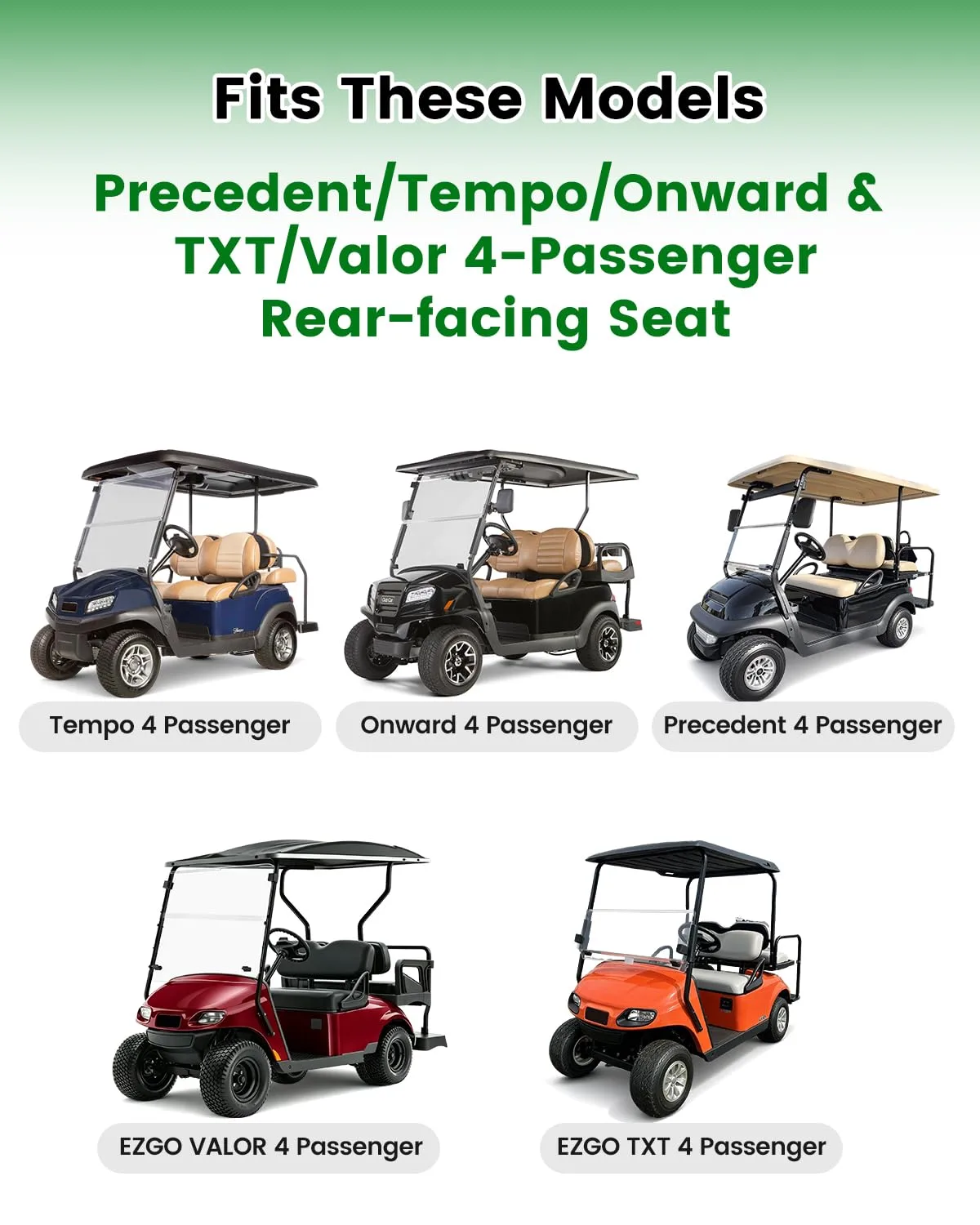 WEIMELL 4-Passenger Golf Cart Enclosure for Club Car & E-Z-GO image 2