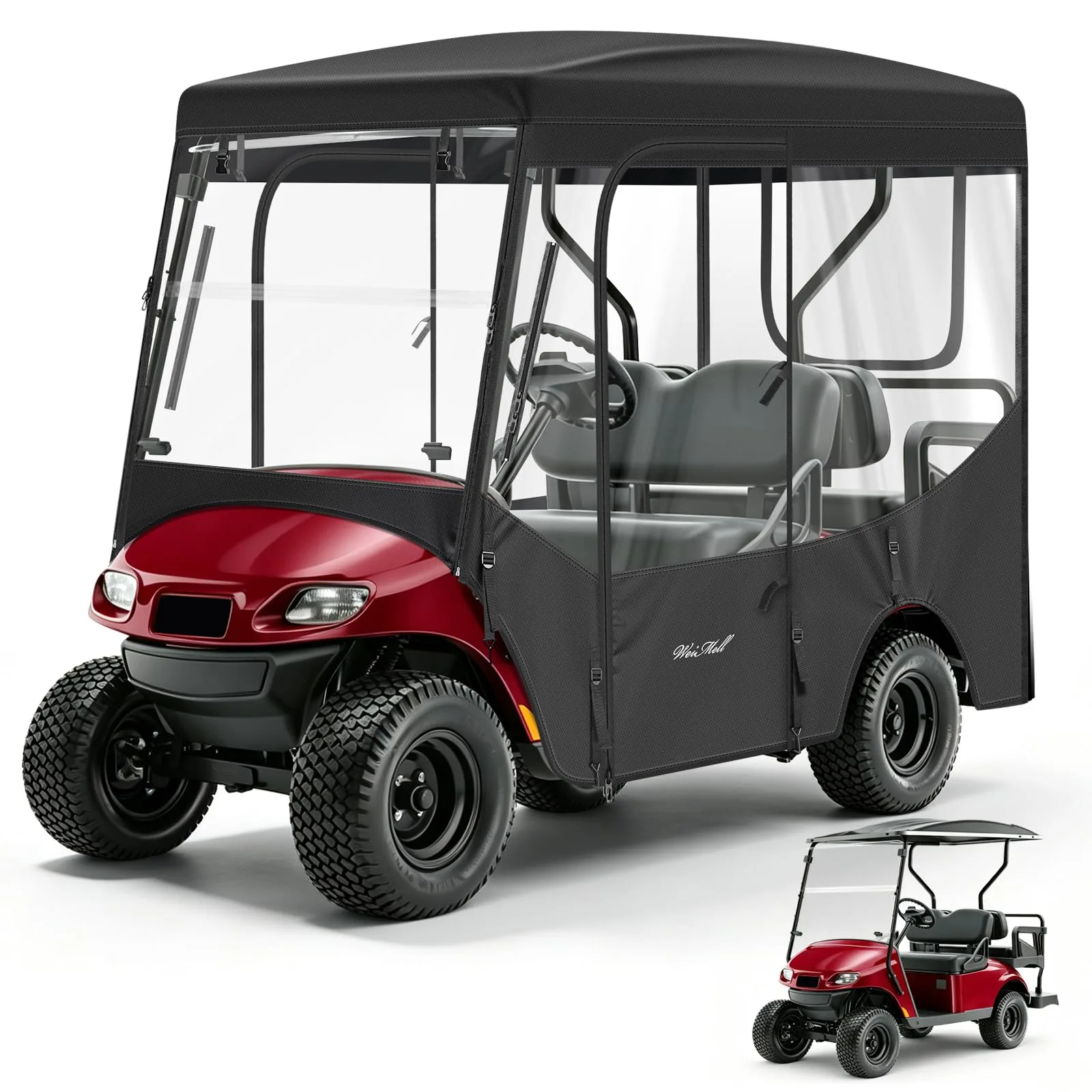 WEIMELL 4-Passenger Golf Cart Enclosure for Club Car & E-Z-GO