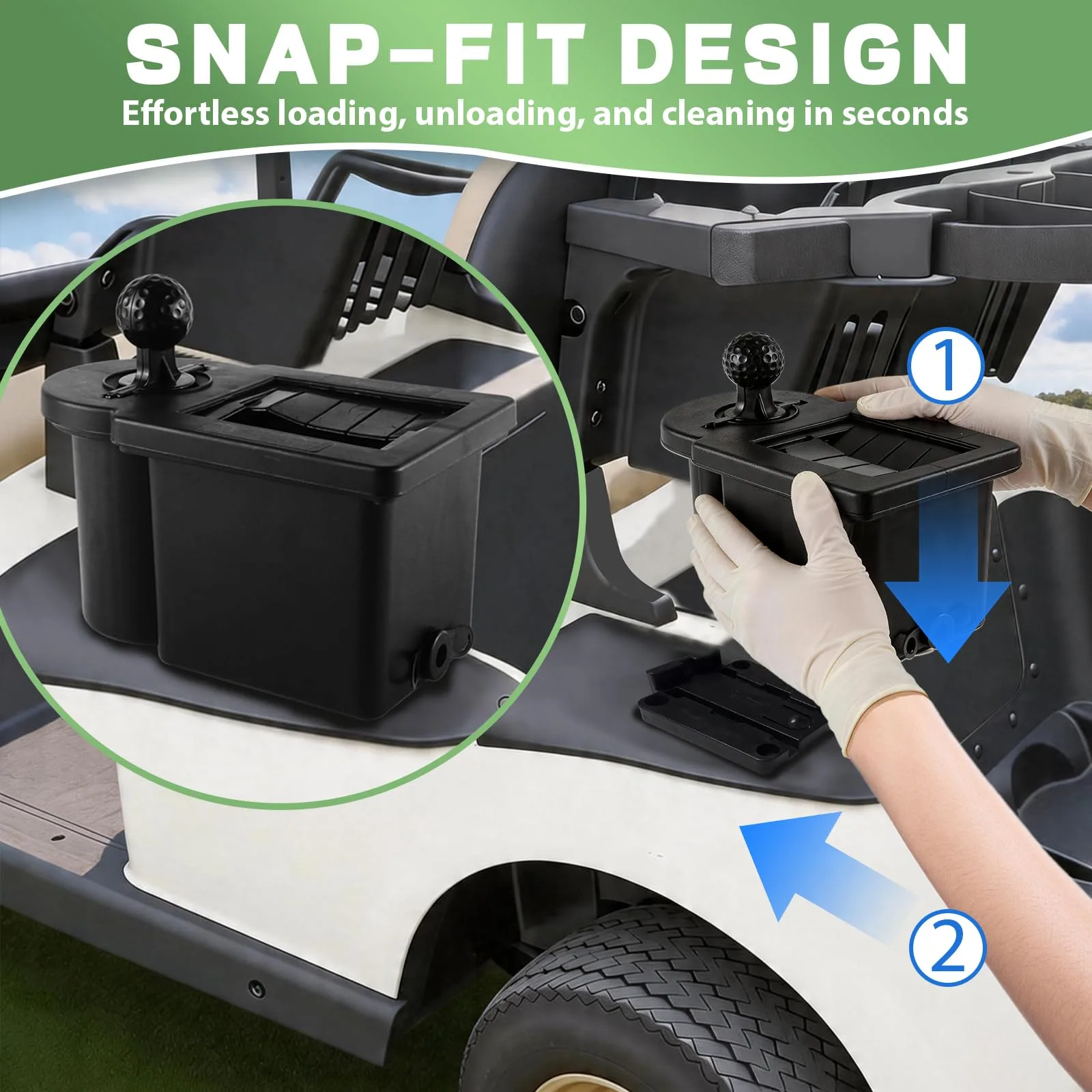 ProCartFit Golf Cart Ball Washer and Club Cleaner image 2