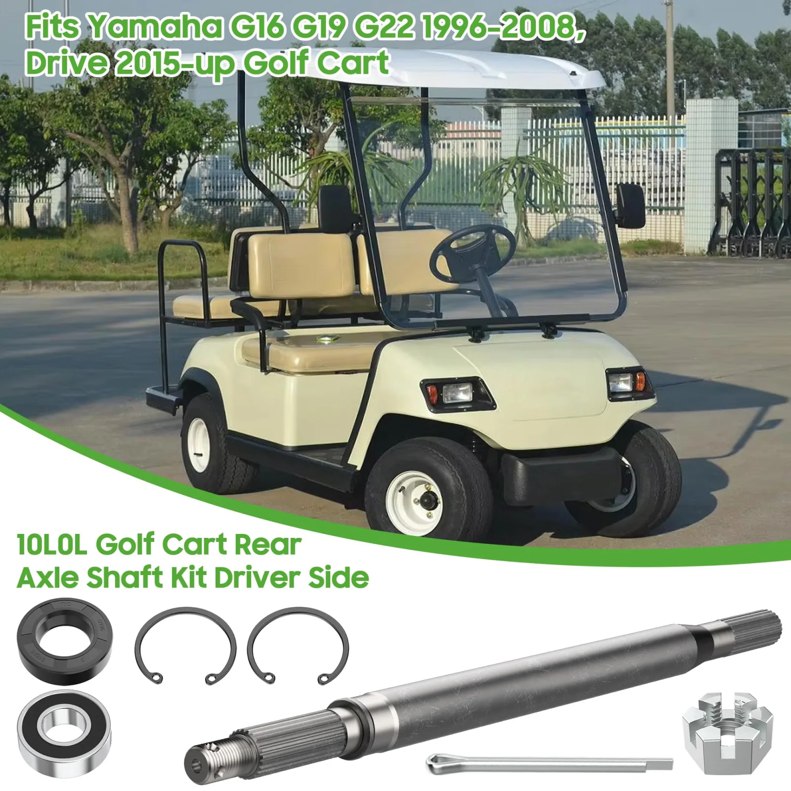 10L0L Rear Axle Shaft for Yamaha G16 G19 G22 Drive image 2